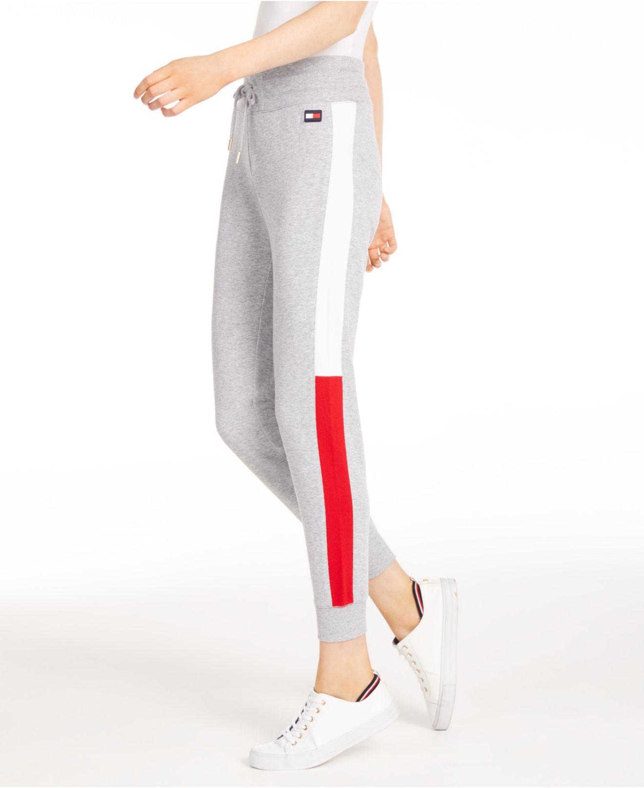 tommy hilfiger panel joggers
