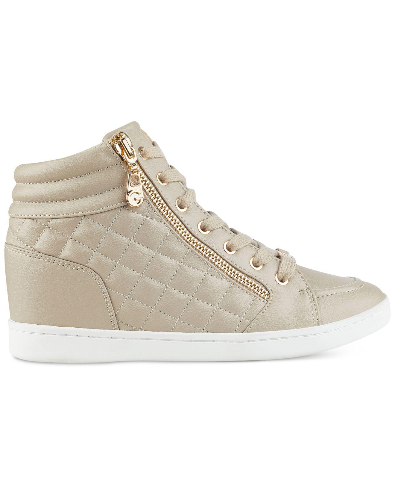 g by guess high top sneakers