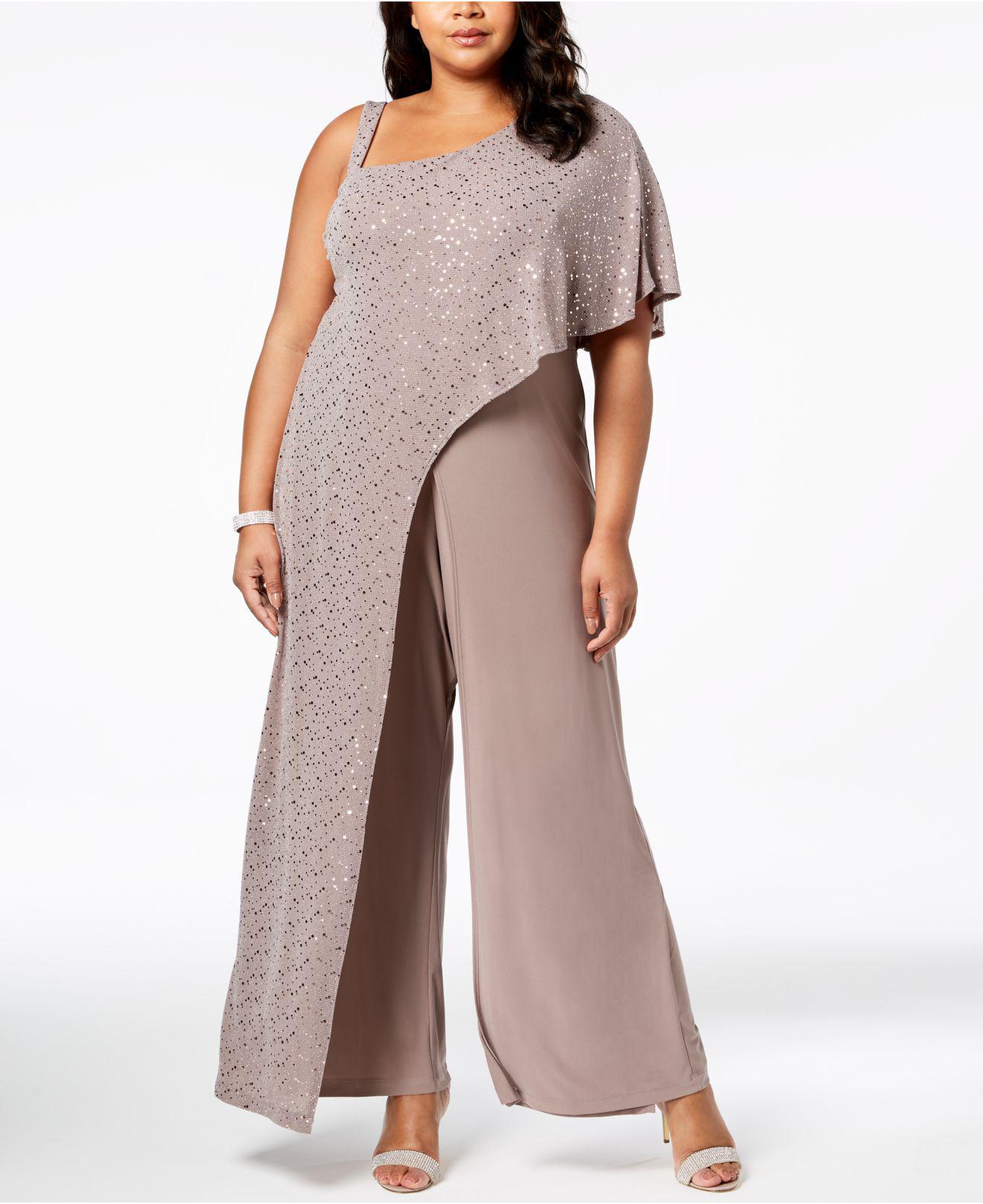 plus size jumpsuits sequin