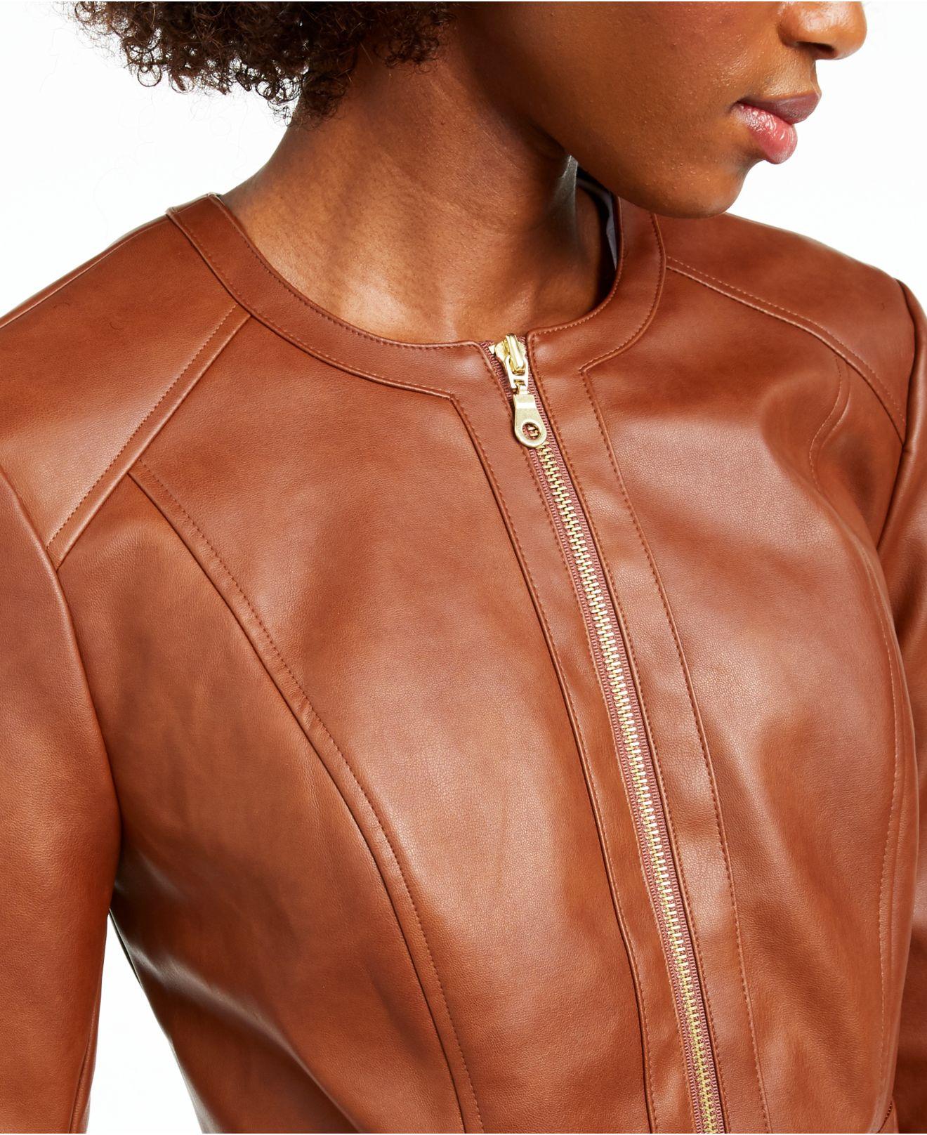 inc faux leather jacket
