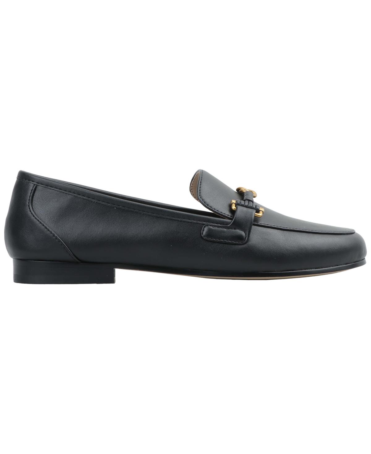 Giani Bernini Black Textured Leather Slip-On Loafers Giani Bernini Loafers and moccasins for Women | Online Sale  main image 2