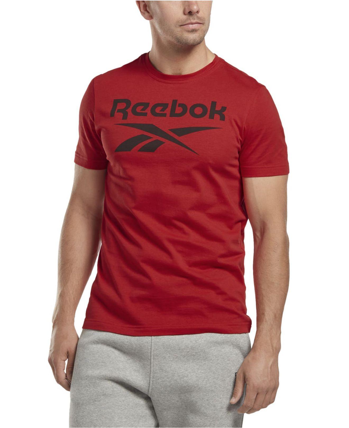 Reebok Slim-fit Identity Big Logo Short-sleeve T-shirt in Red for Men | Lyst