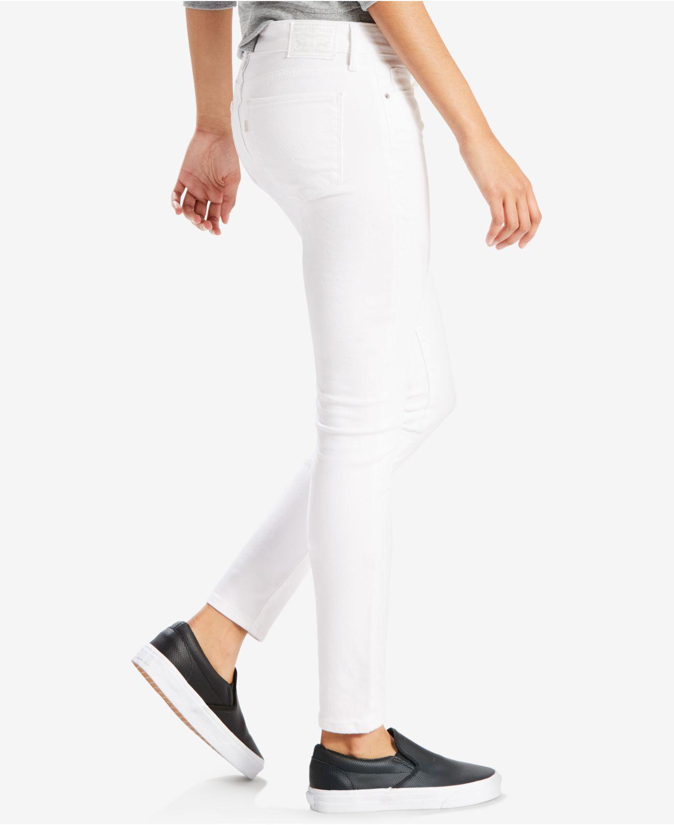 Arriba 65+ imagen levi’s 711 skinny ankle jeans white