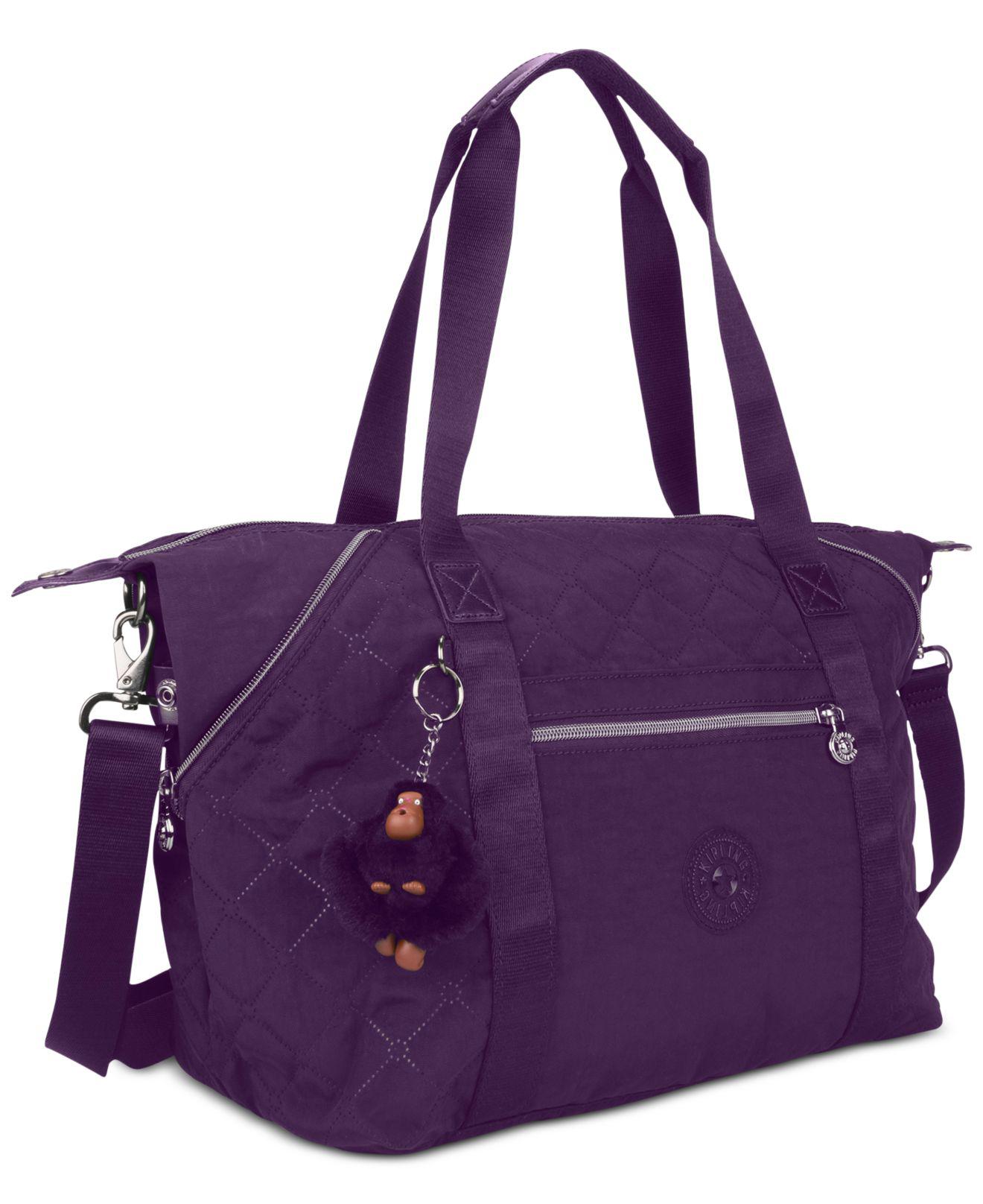 Kipling Synthetic Art Extra-large Tote in Deep Purple/Silver (Purple) | Lyst