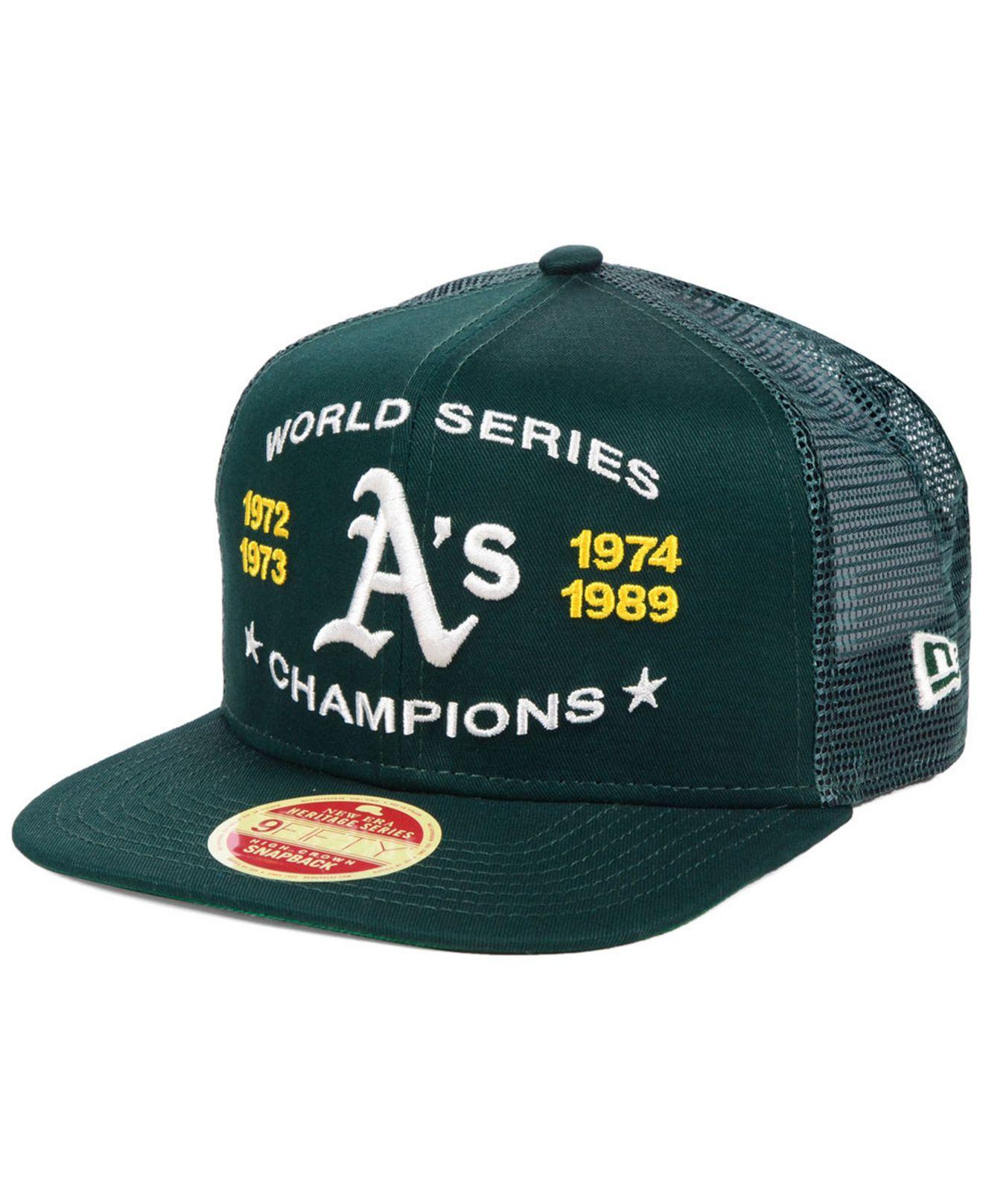 oakland a's mesh hat