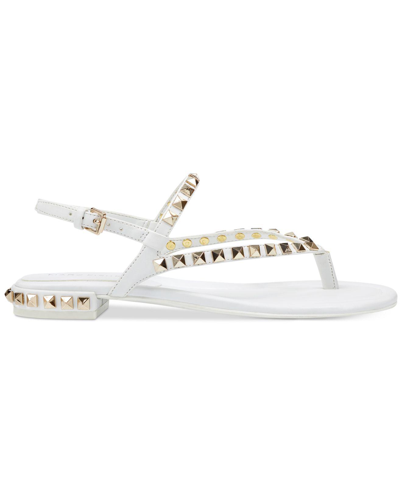 marc fisher white sandals
