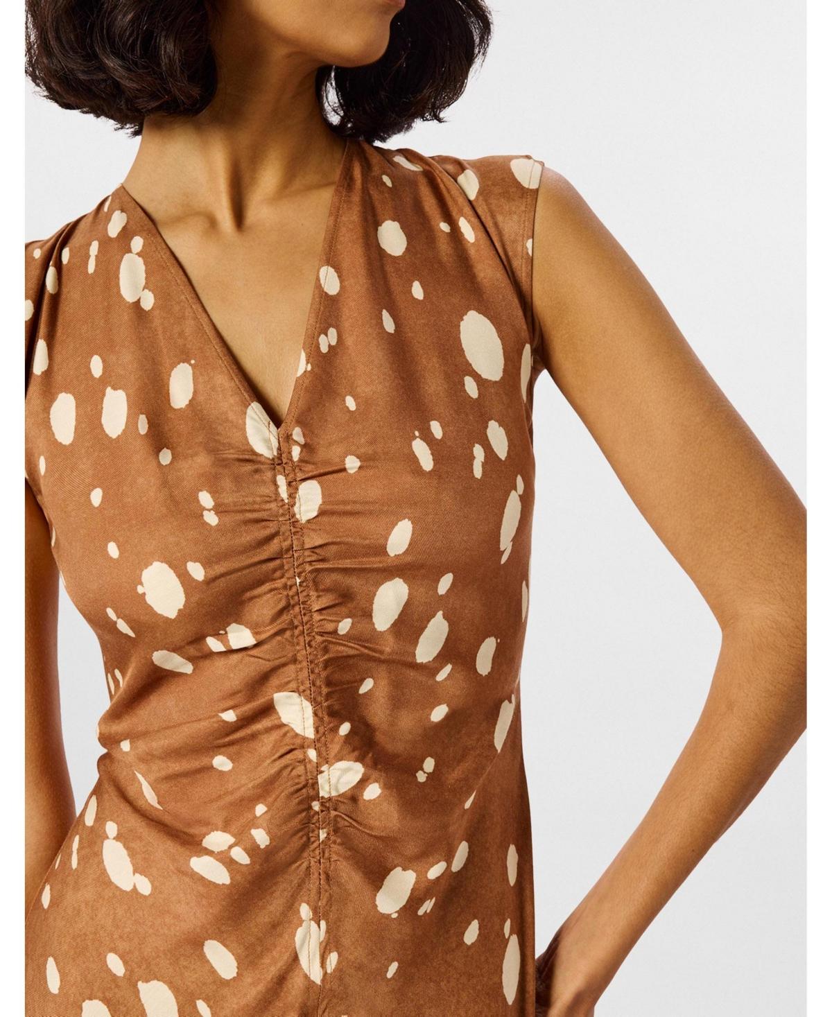 whistles brown dress Womens Sexy Halter Cowl Bodycon Dress main image 0