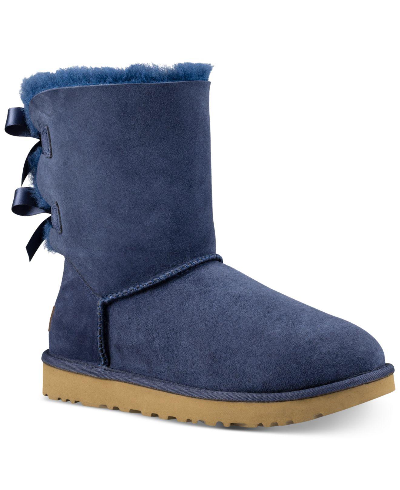 ugg bailey bow navy blue