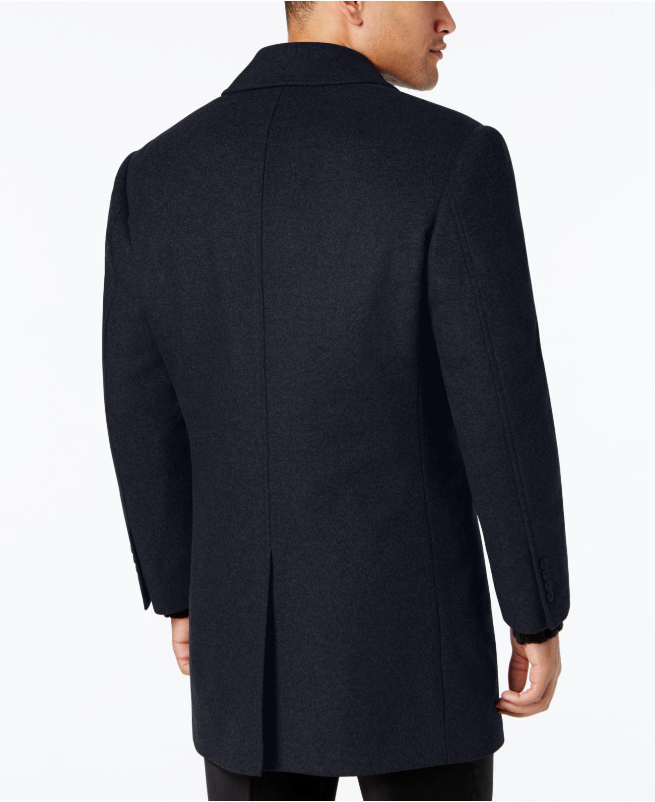 calvin klein slim fit overcoat