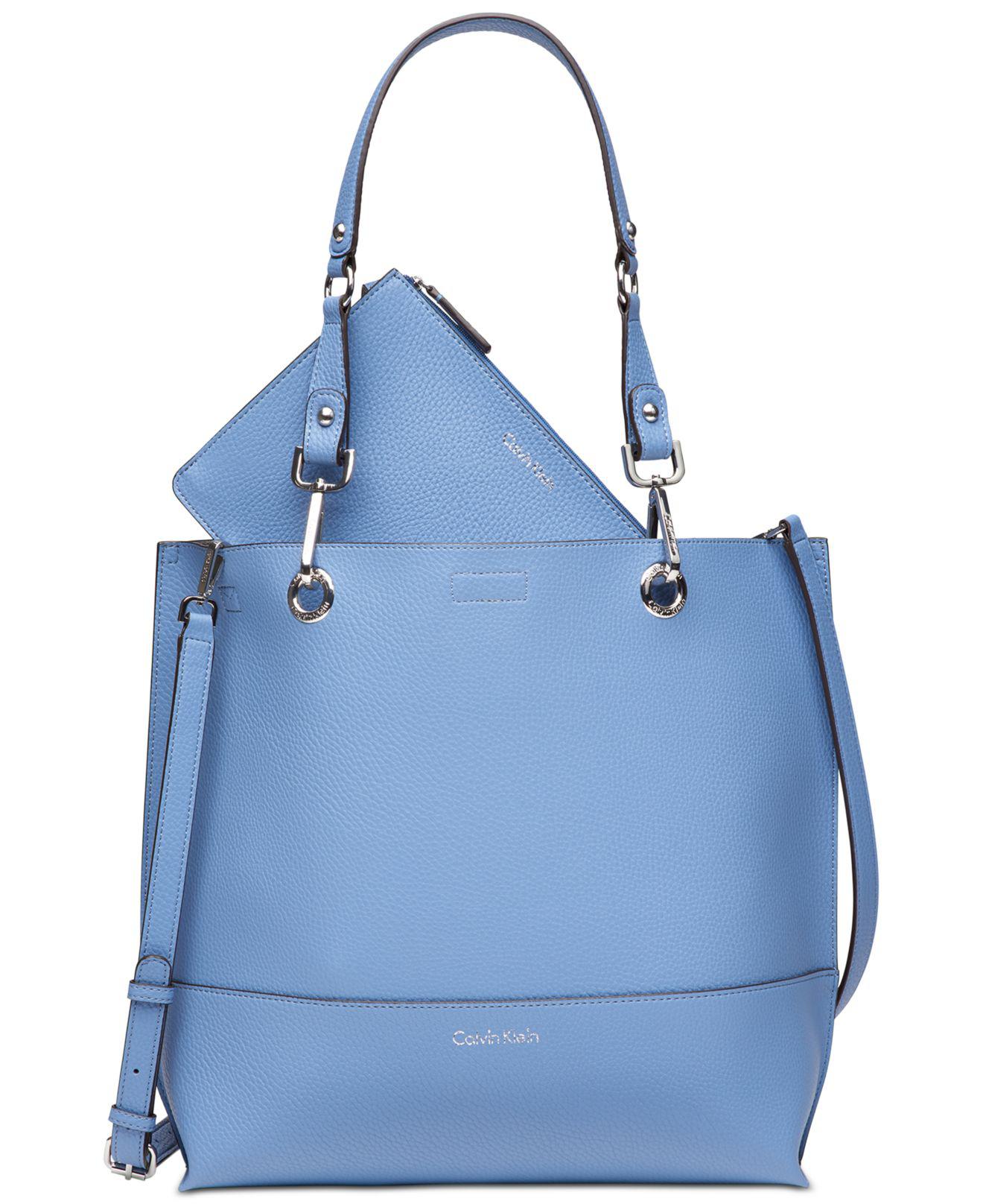 calvin klein sonoma reversible novelty tote with pouch