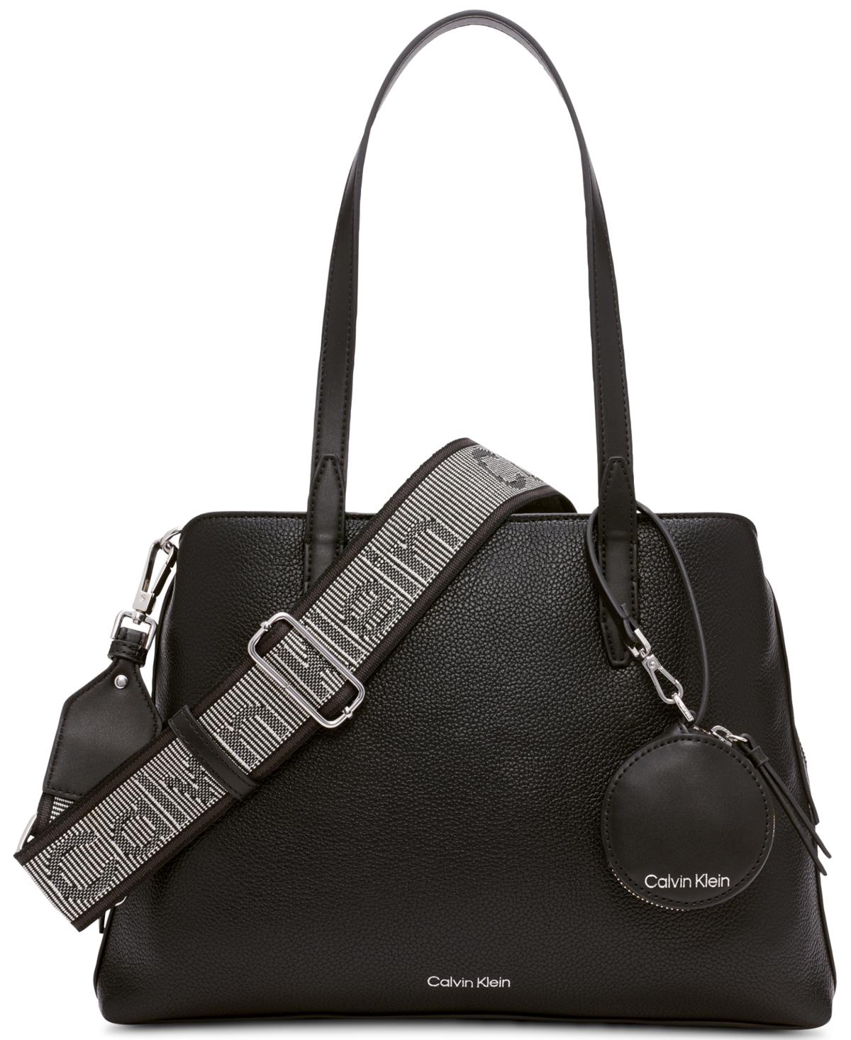 Calvin Klein Becky Tote Bag - Black Silver
