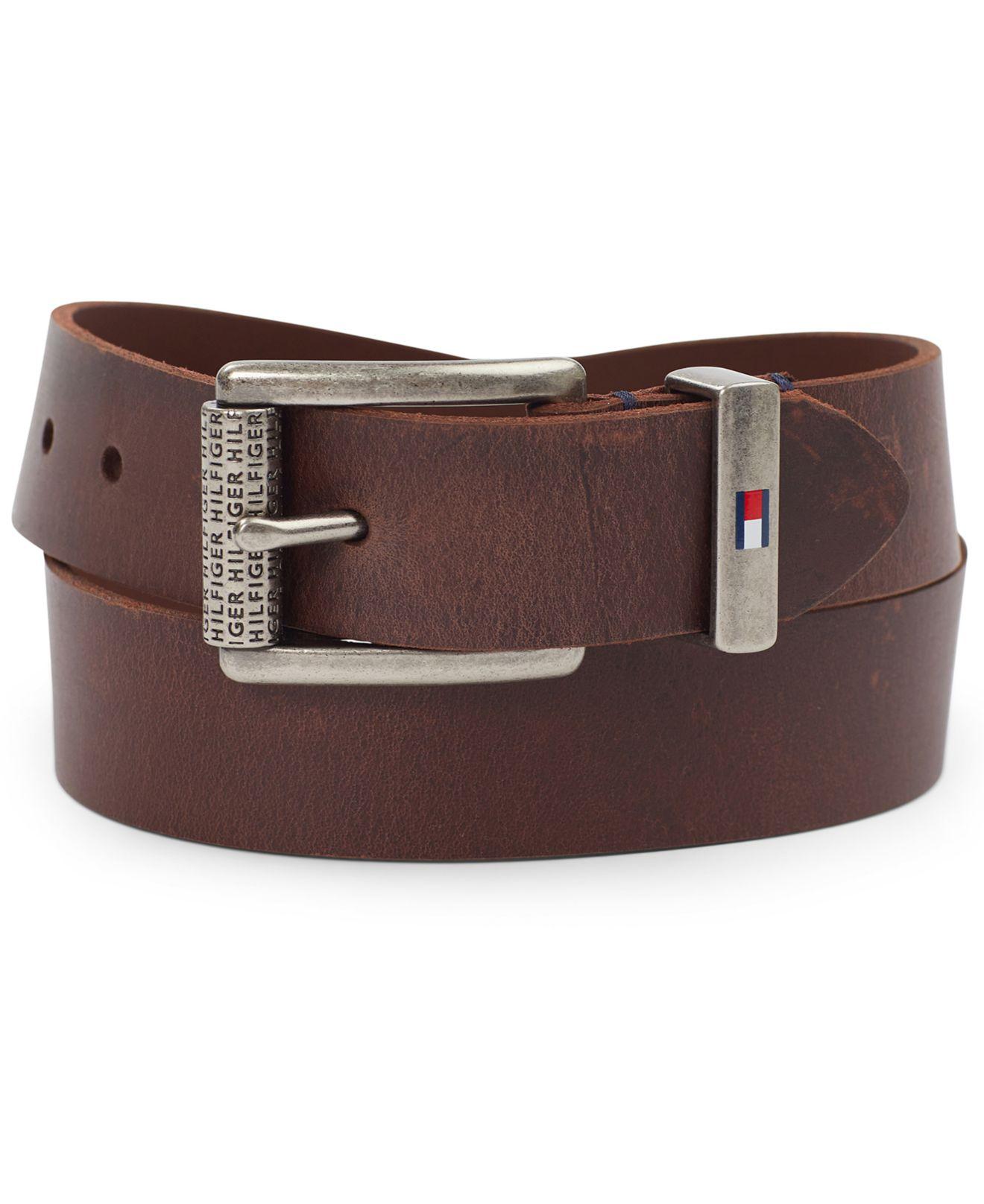 tommy hilfiger leather belt