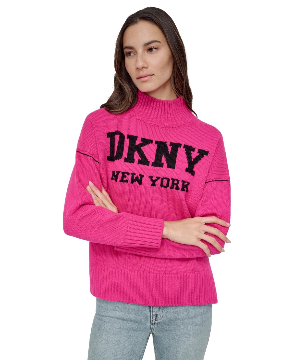 ダナキャランニューヨーク Dkny 【 Logo Velvet Crew Neck Sweater Womens Women 】 レディース $_12.JPG?set_id=880000500F