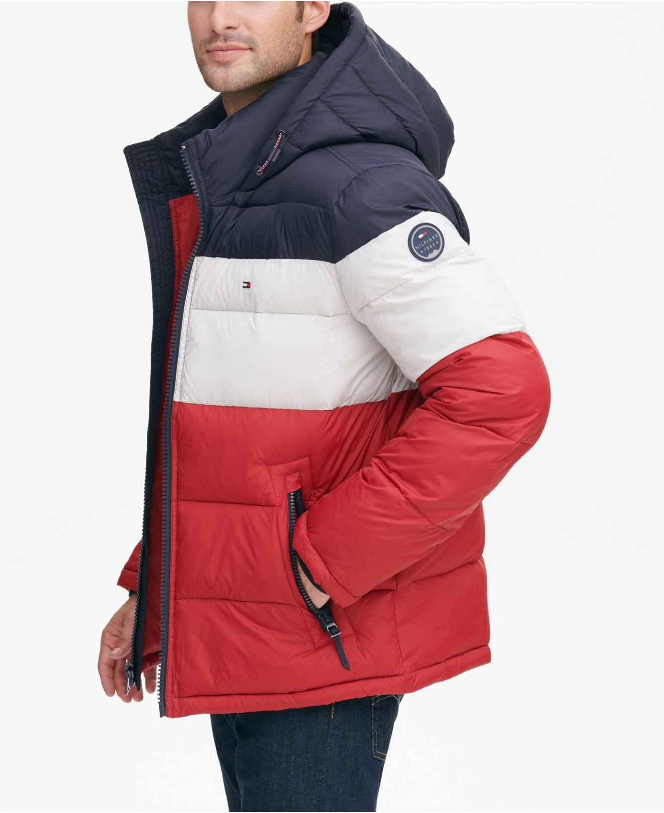 Tommy Hilfiger Fleece Quilted Puffer Jacket, Created For Macy's in Blue for  Men - Lyst