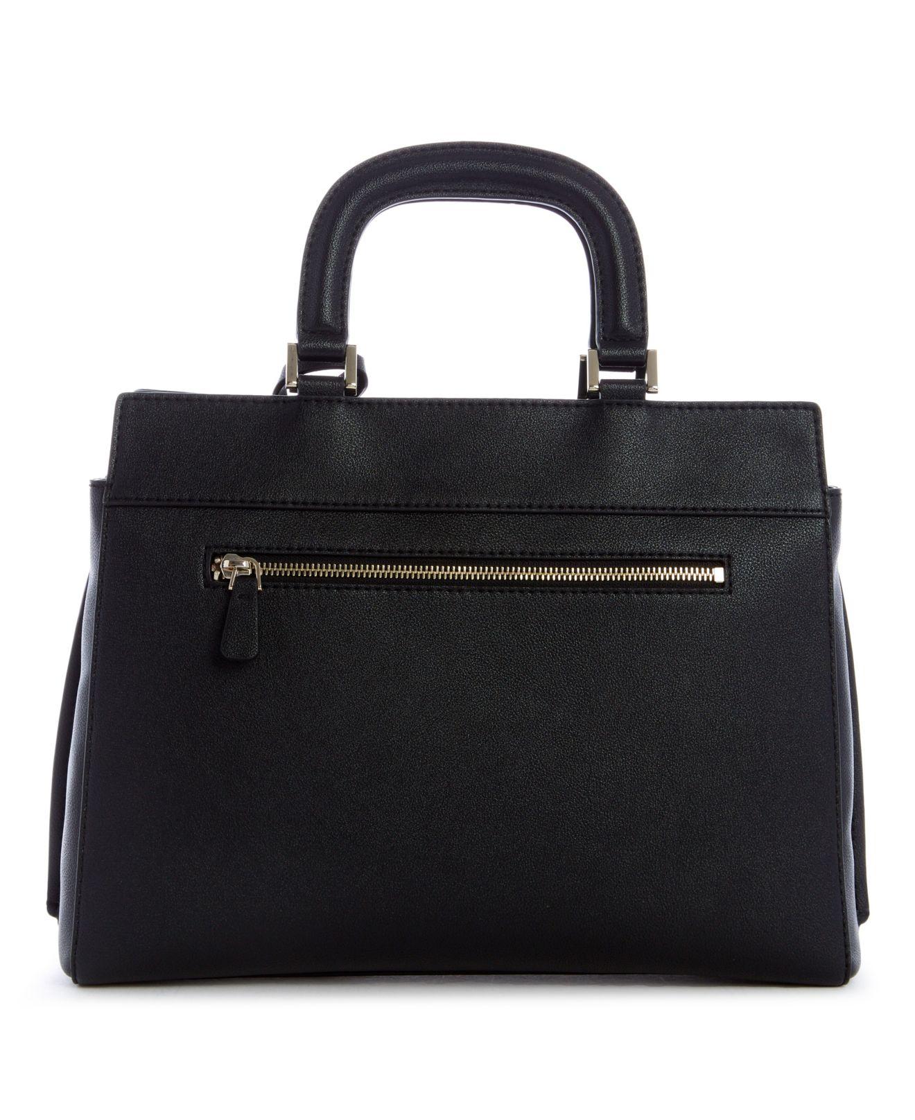 Guess Katey Luxury Satchel Bag Black | Lyst
