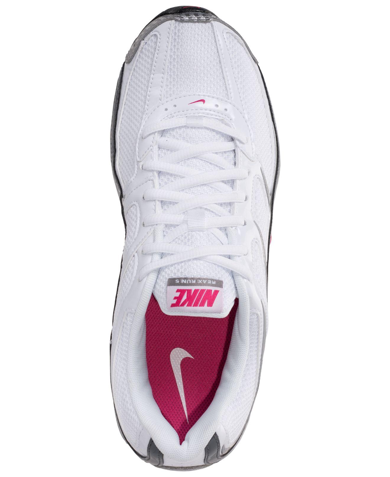 Nike Rubber Reax Run 5 Running Sneakers From Finish Line in White - Lyst