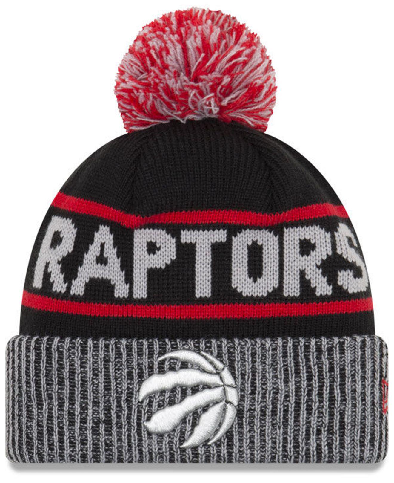 toronto raptors knit hat