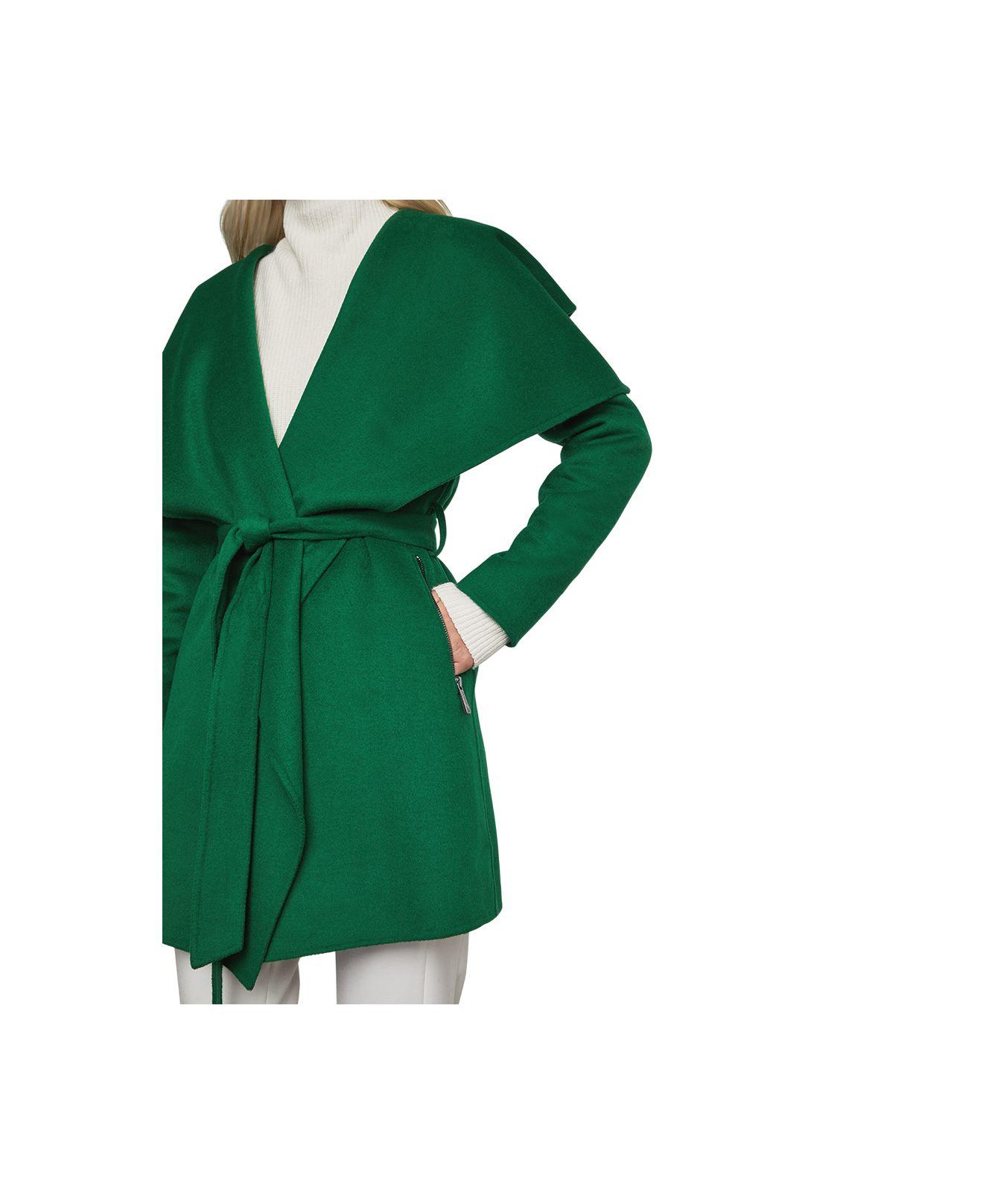bcbg margaret hooded wrap coat