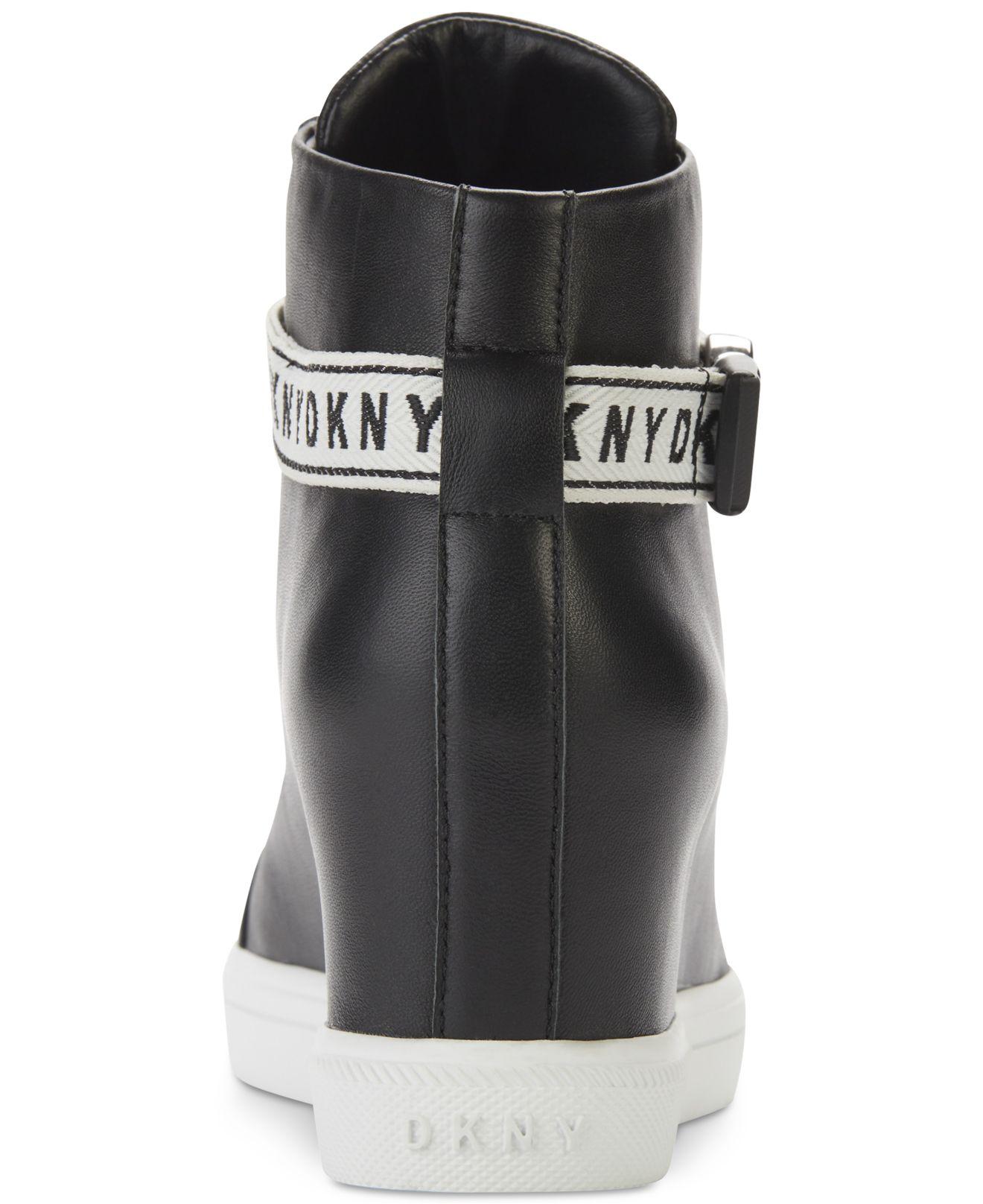 dkny caddie wedge sneakers