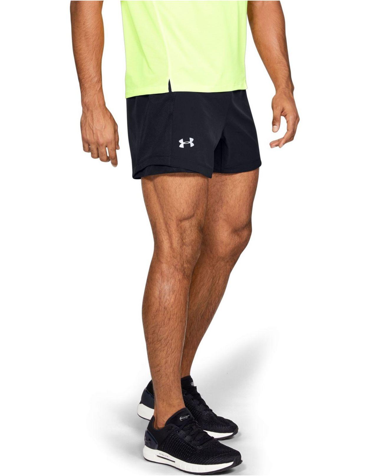 Under Armour Mens Qualifier Speedpocket 5 Inch Running Shorts Pants Trousers 