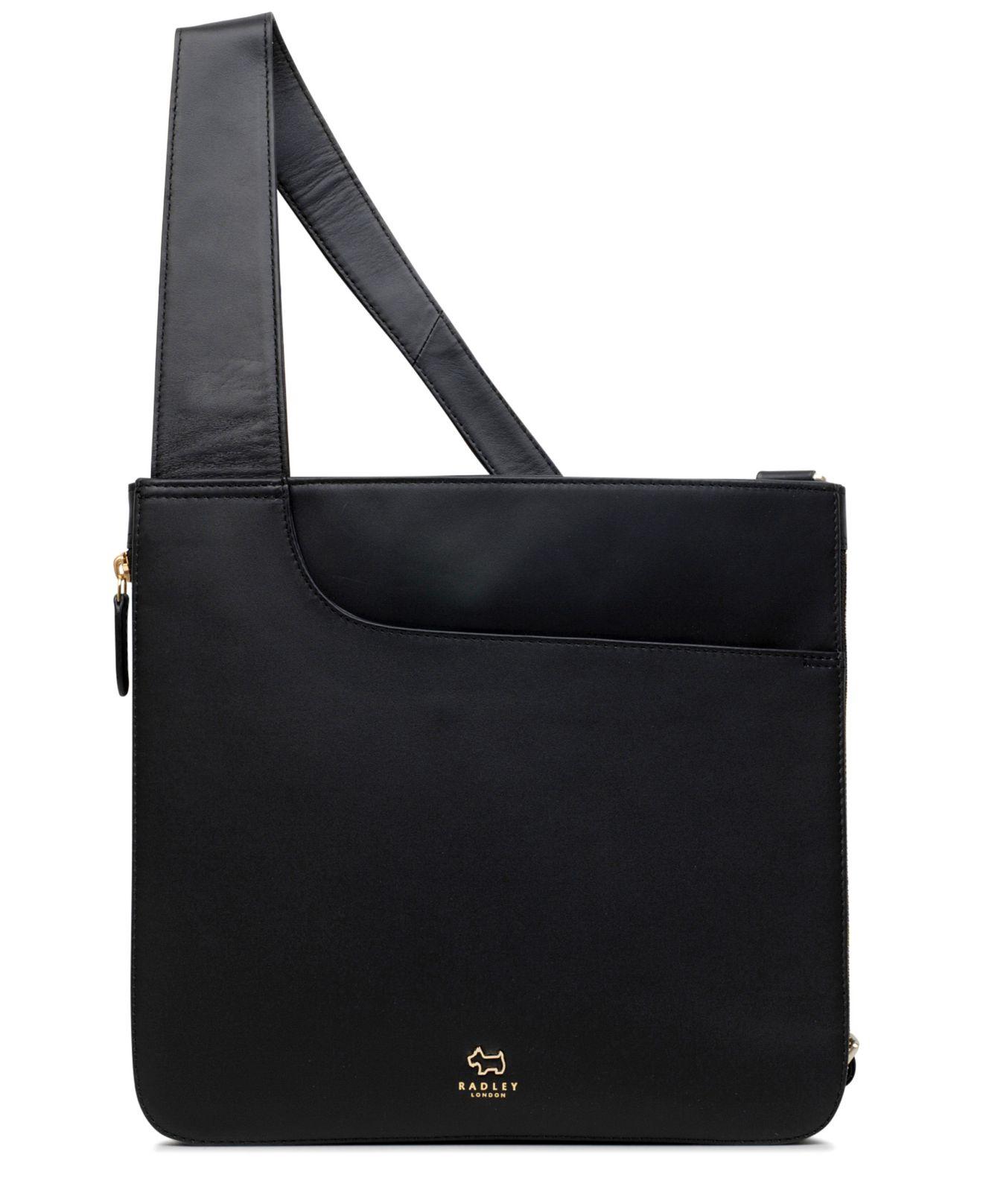 Radley Pocket Bag Zip-top Leather Crossbody in Black/Gold (Black) - Save 40% - Lyst
