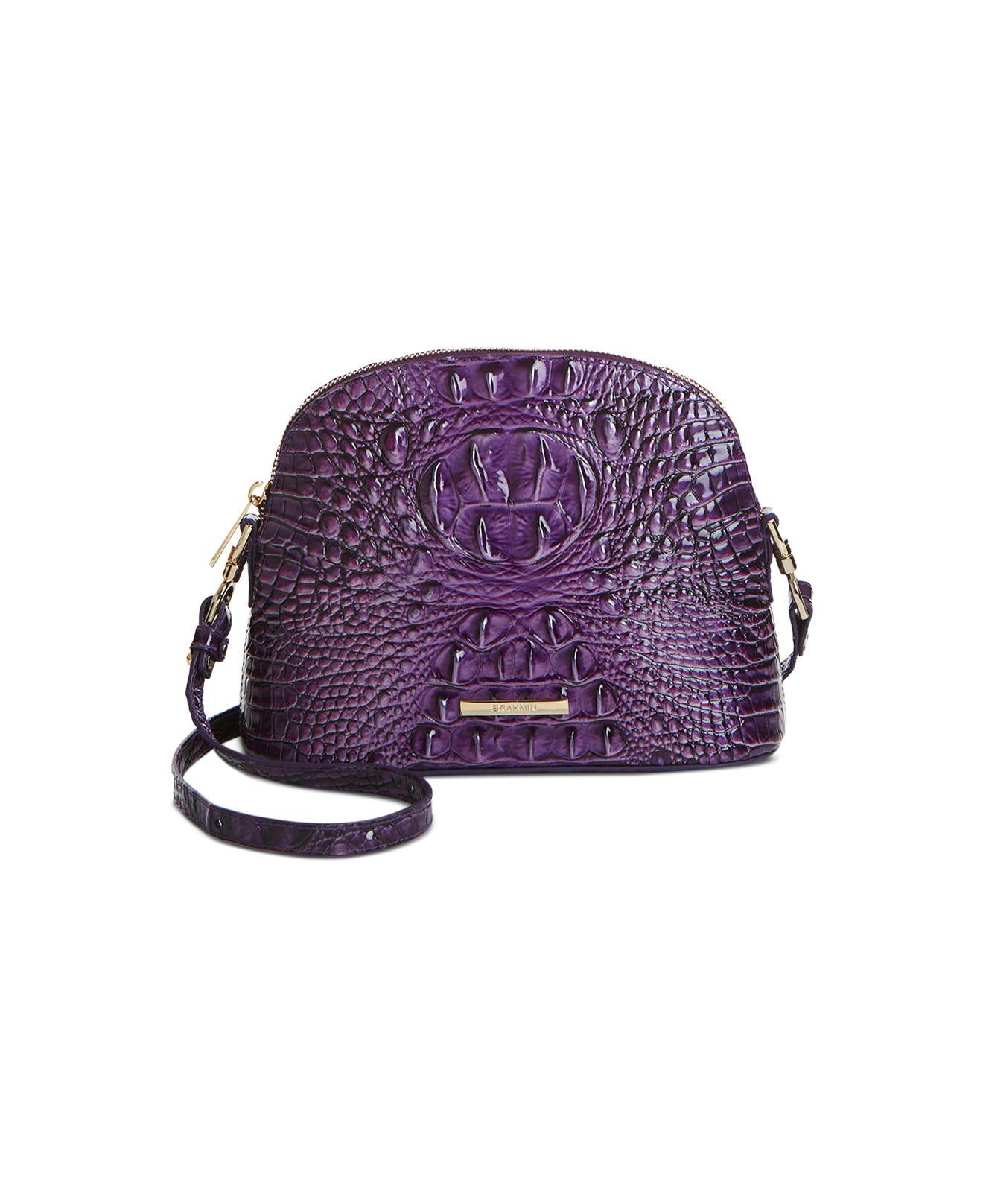 Brahmin Small Ultraviolet Ombre Melbourne Leather Crossbody in