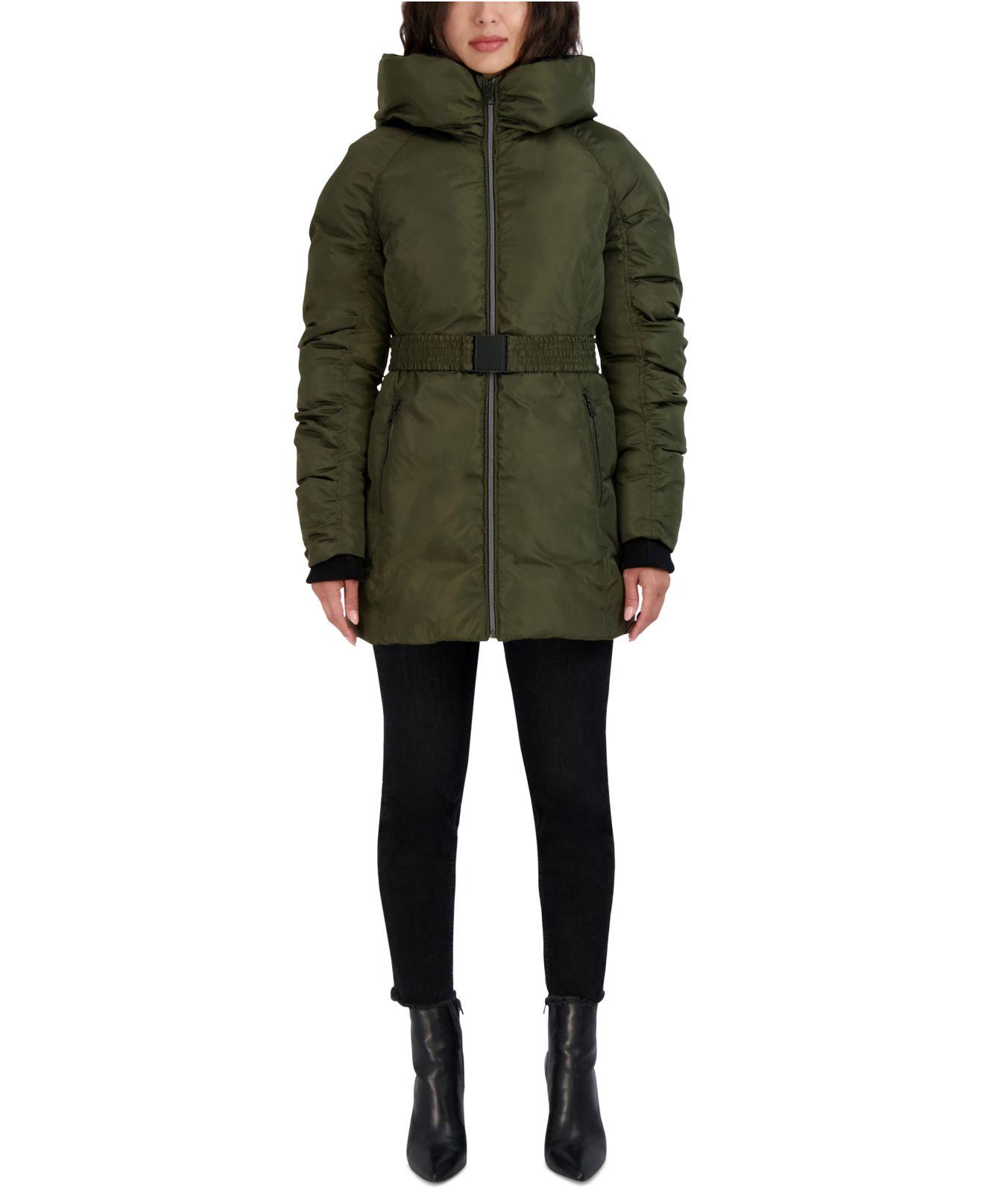 laundry belted puffer coat