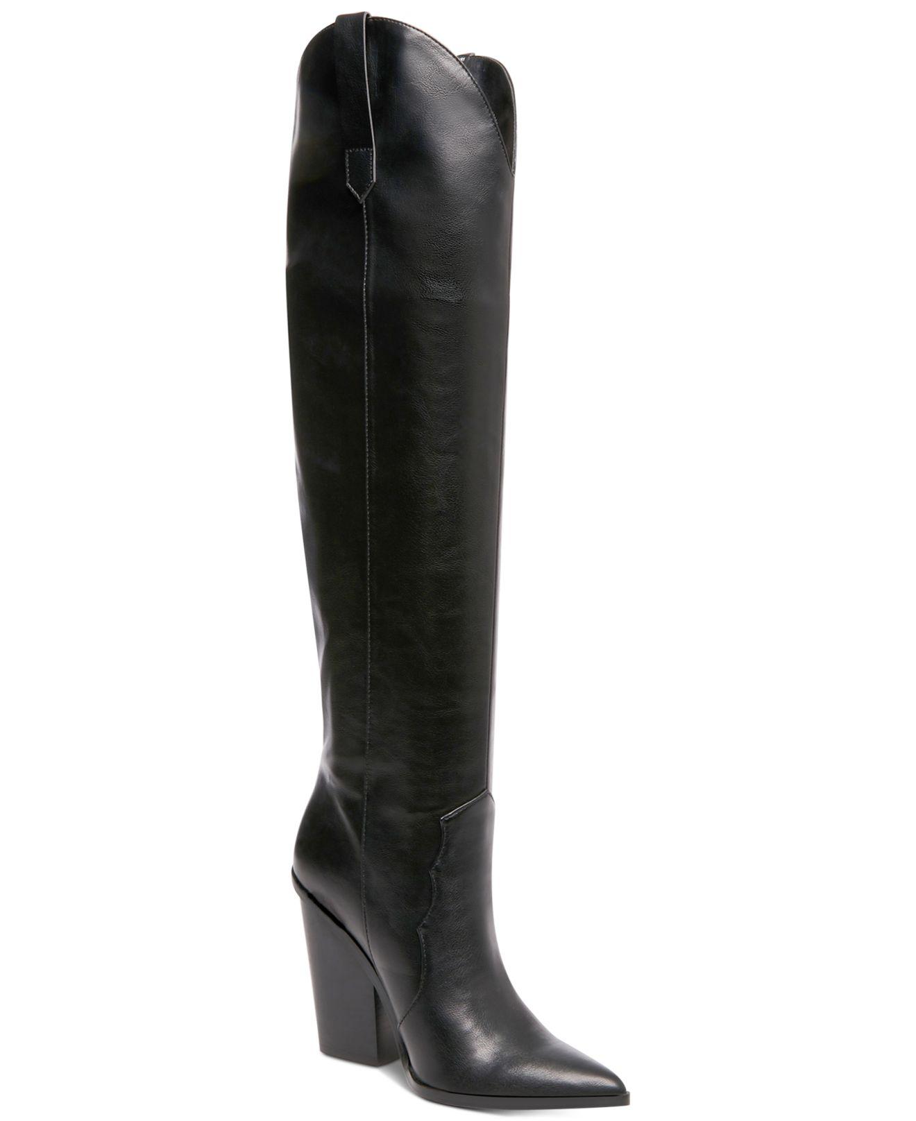Women's Steve Madden Ranger Knee High Boot Black Synthetic