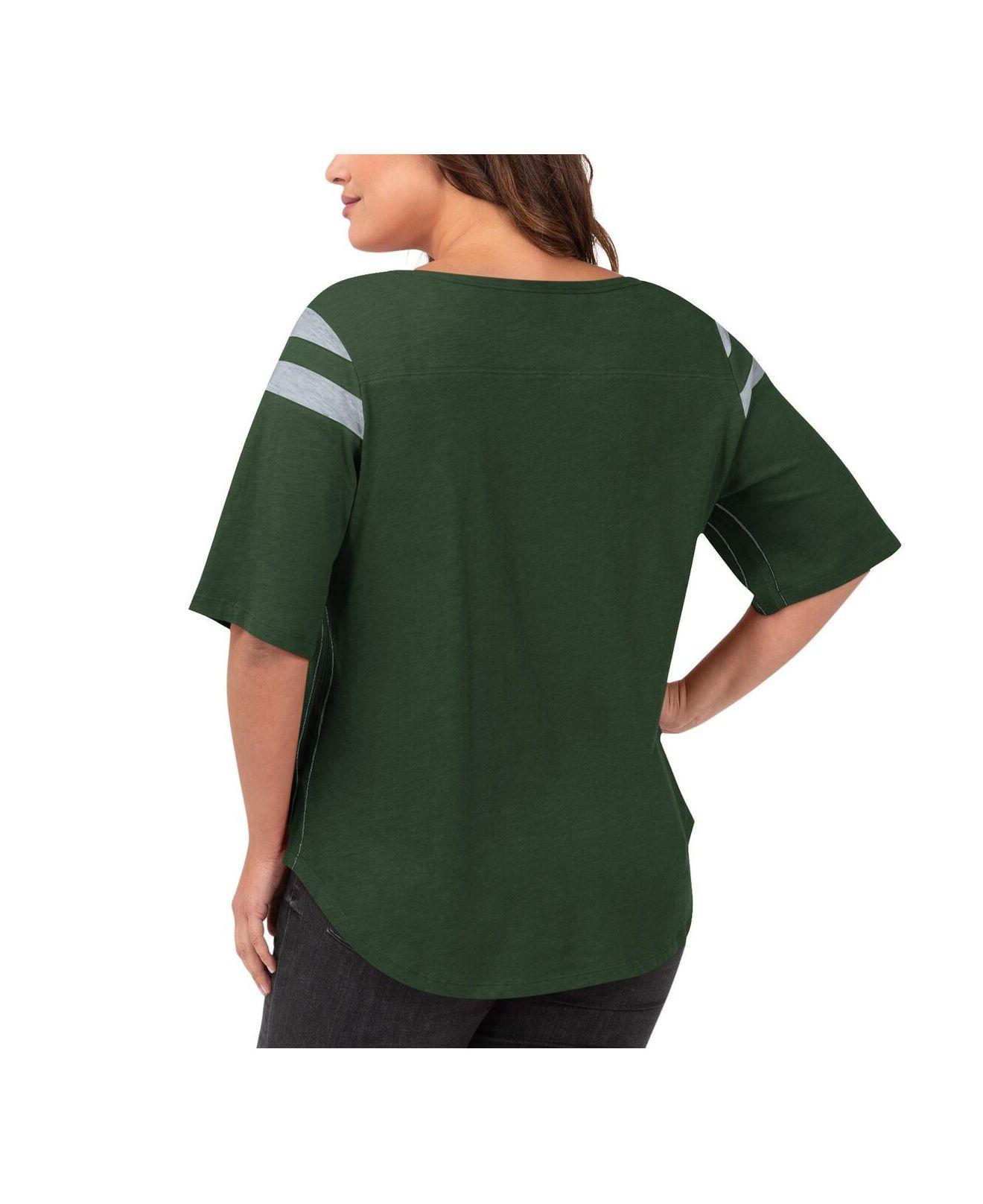 Fanatics Packers Womens Plus Size Drive Forward T-Shirt 3X Green