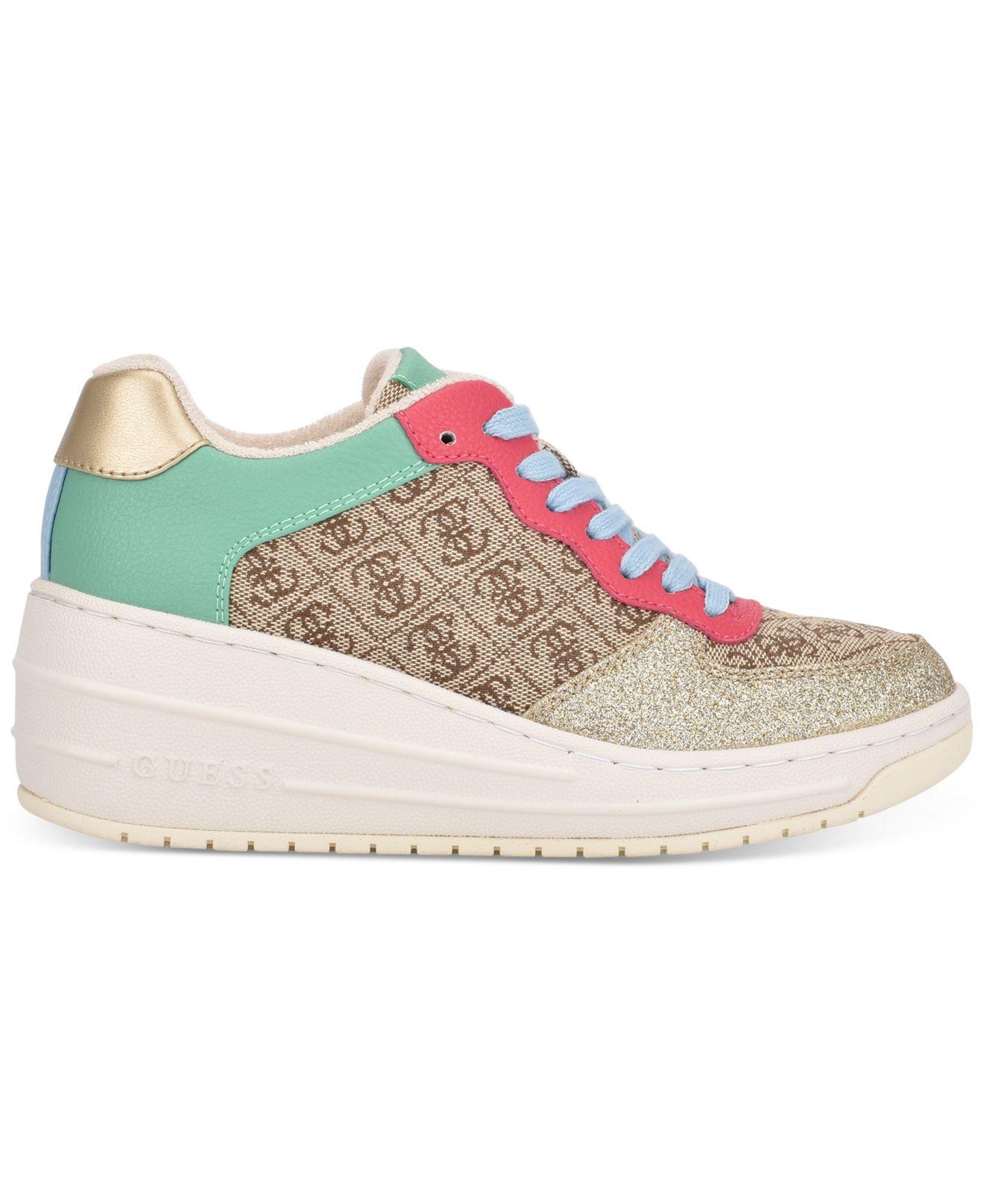 Guess rillie low wedge sneakers Clearance