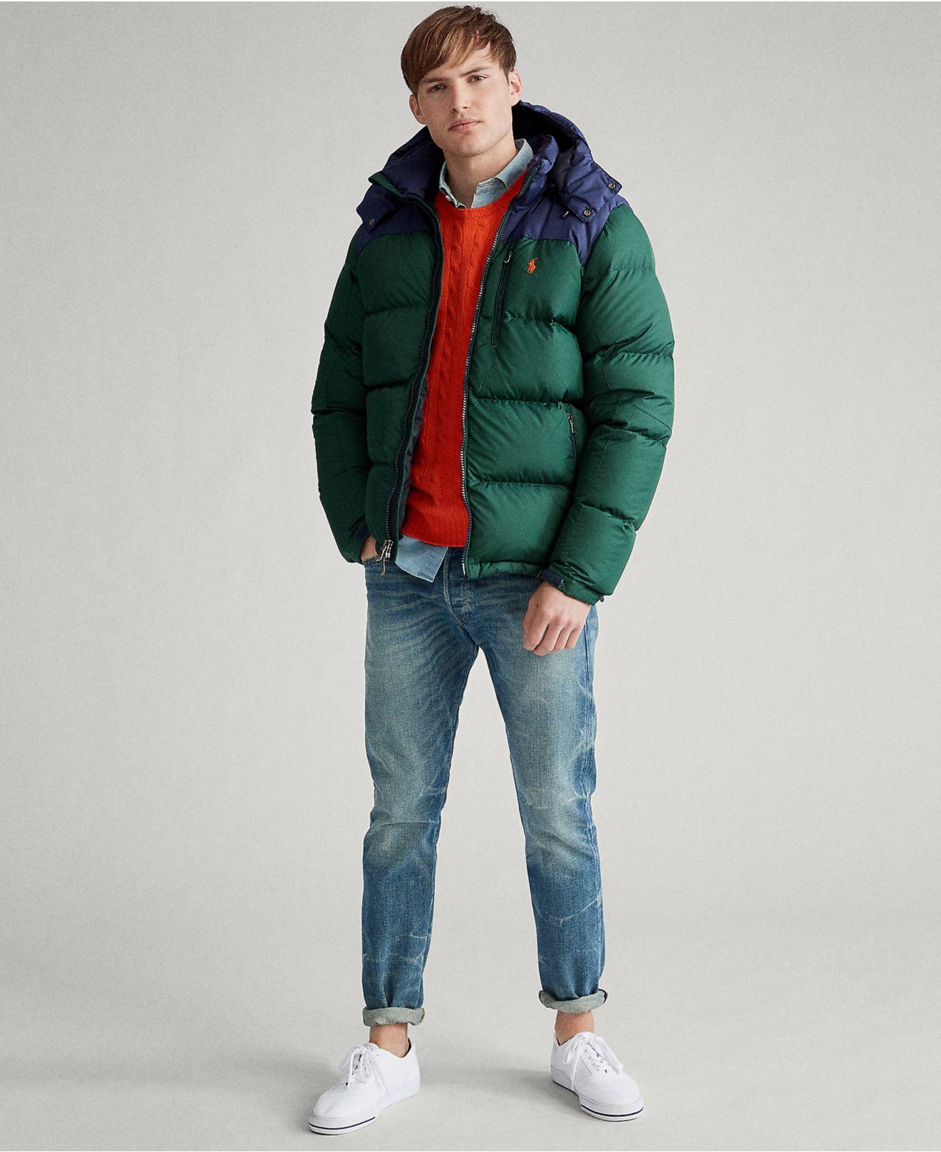 ralph lauren puffer jacket green