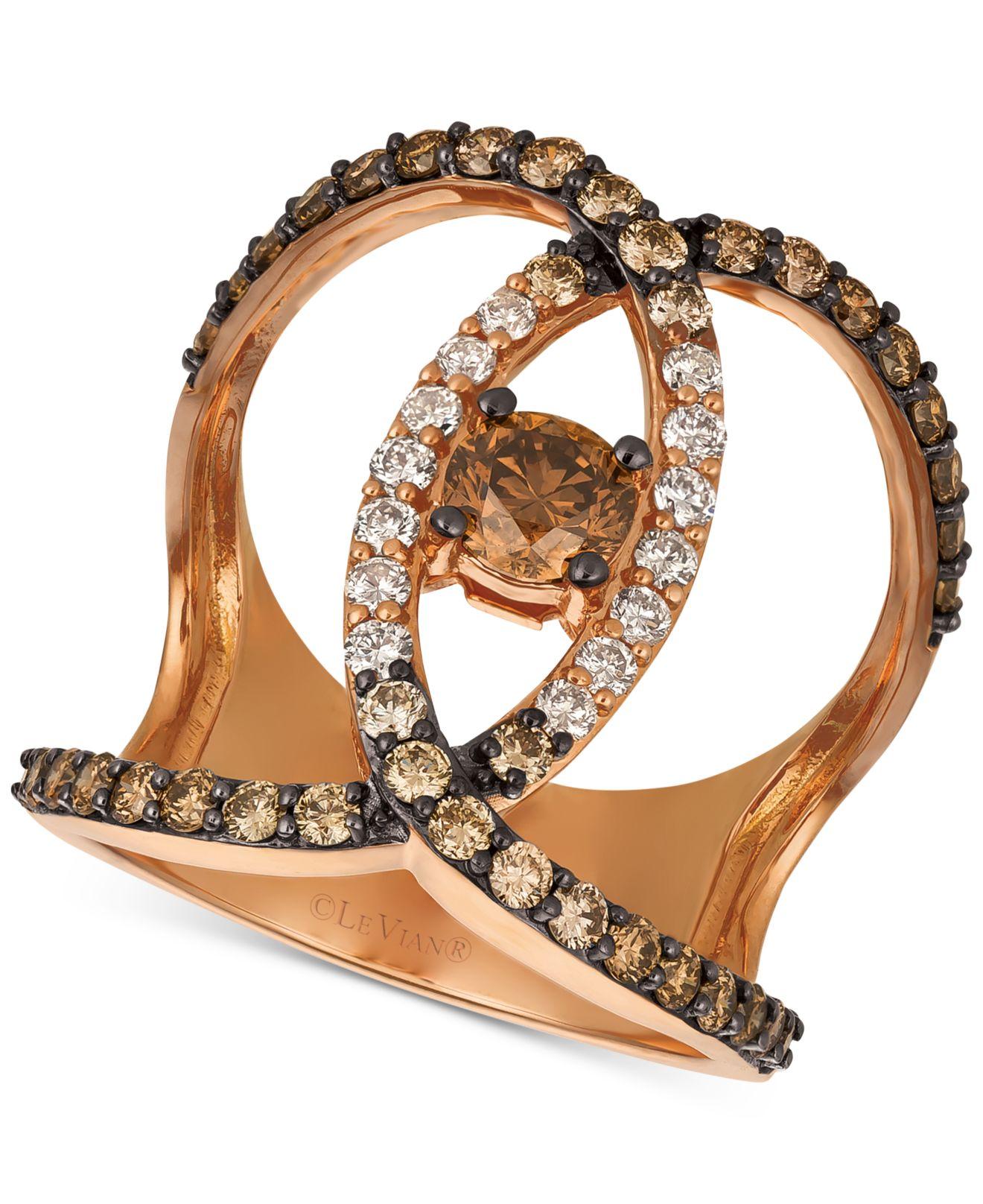 Le Vian Chocolate™ & Nude™ Diamond Tiara Ring (7/8 ct. t.w 