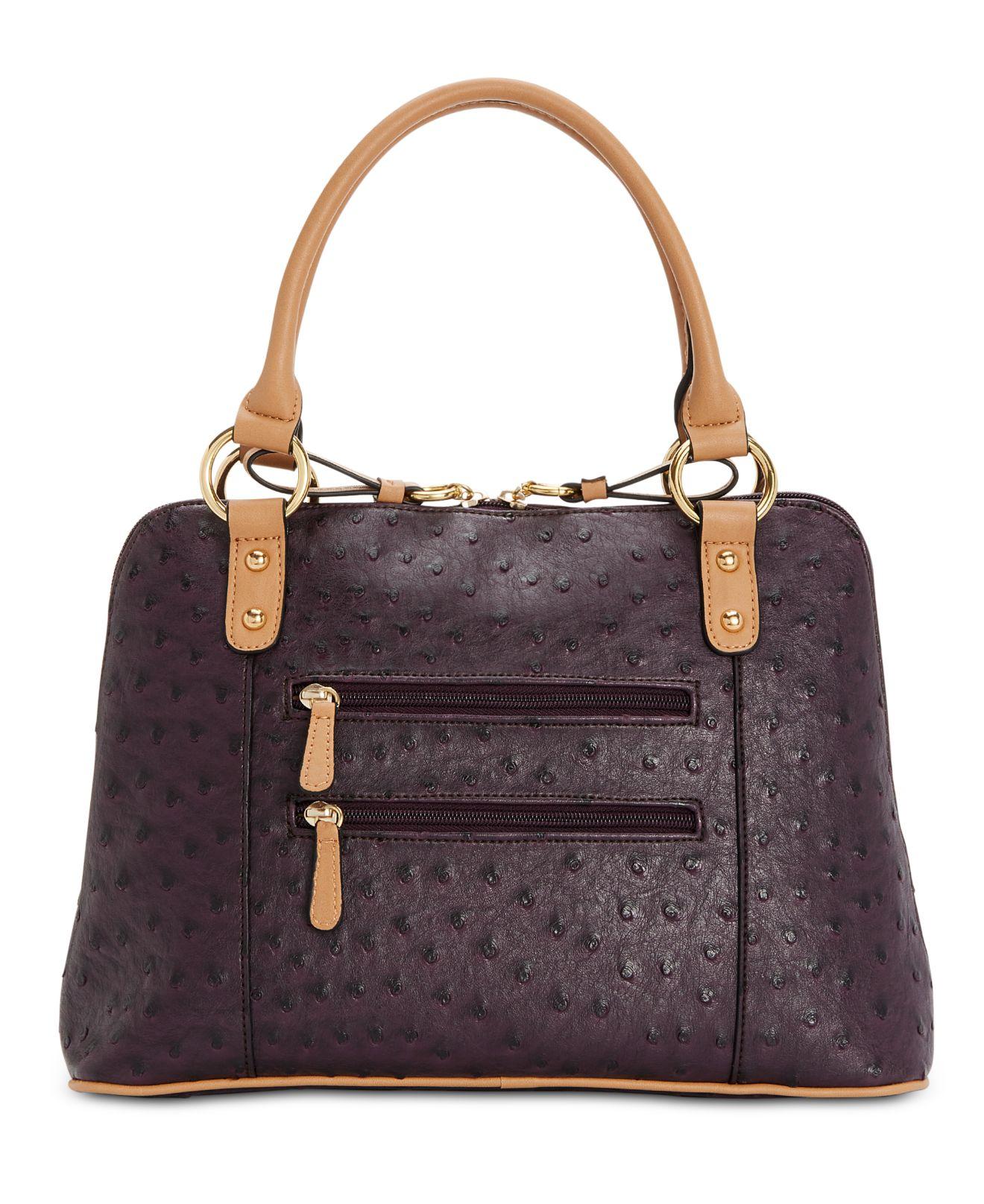Giani Bernini Ostrichembossed Dome Satchel, Created For Macy's Lyst