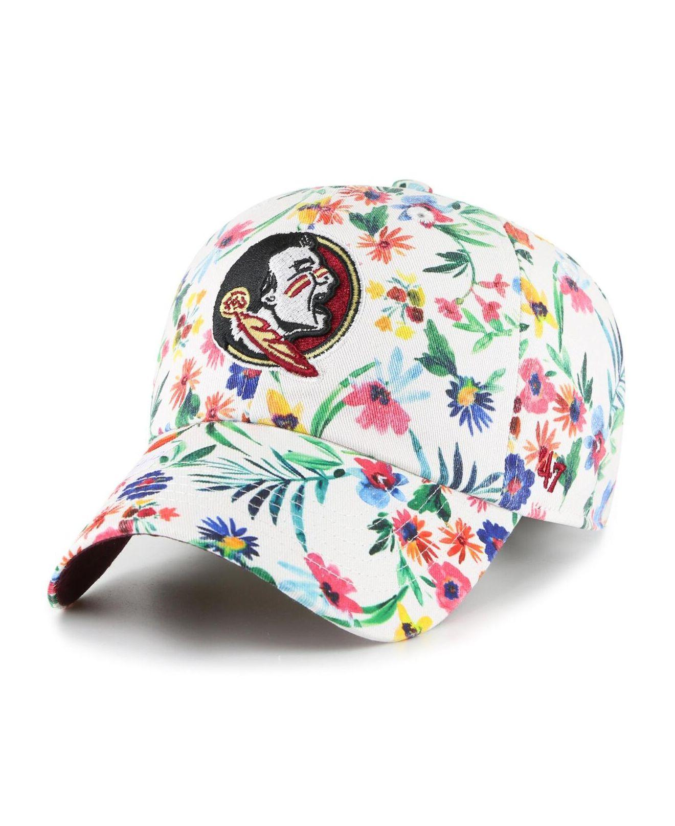 Women's '47 White Arizona Cardinals Confetti Clean Up Adjustable Hat