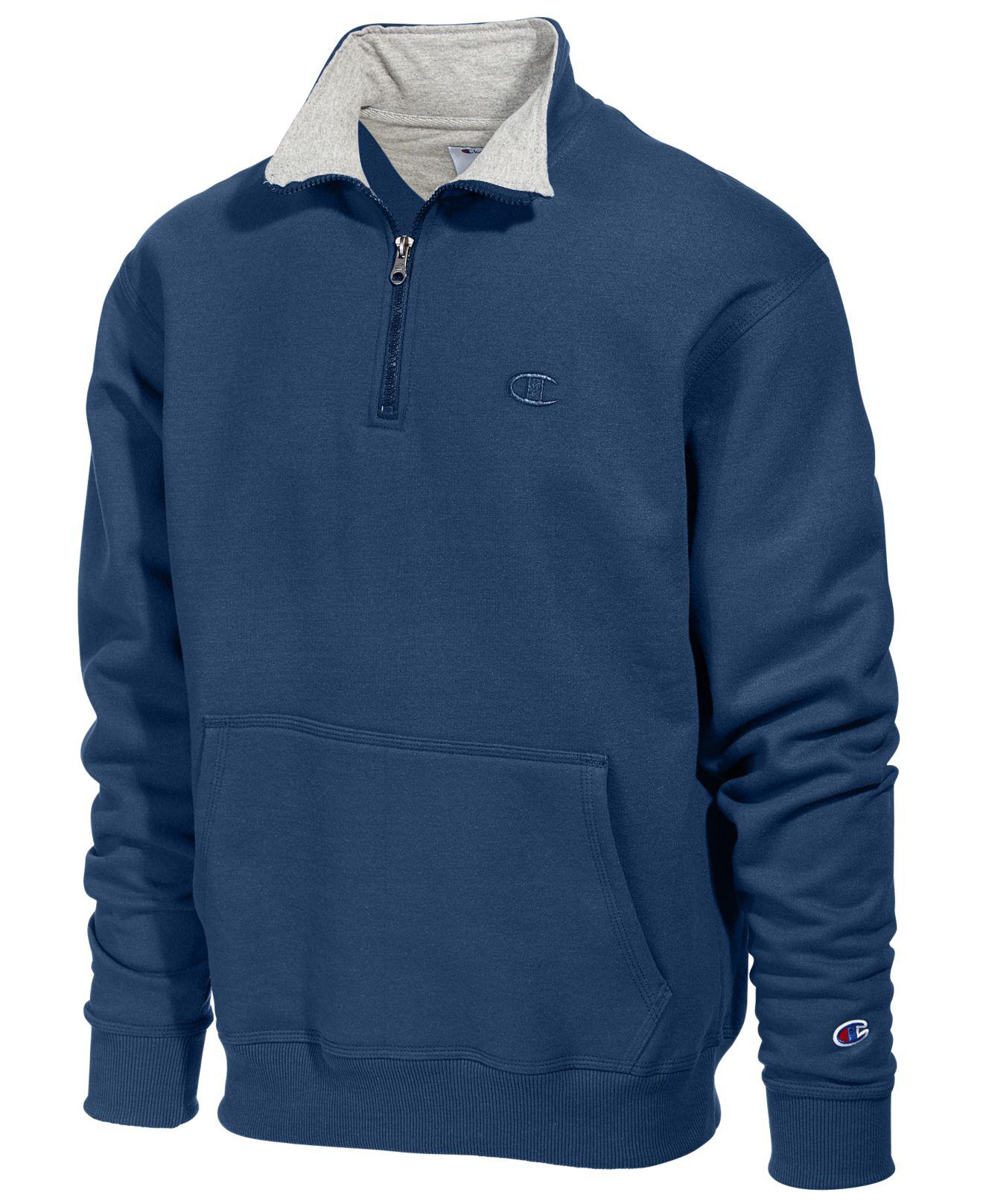 champion powerblend quarter zip
