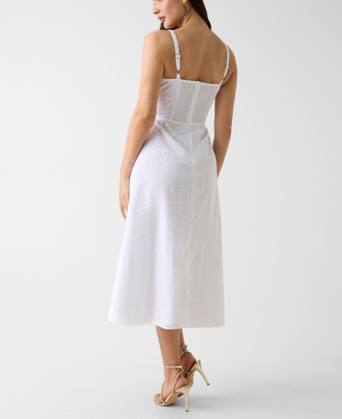 guess linen dress Guess - Linen-Blend Dress | Midi Dress