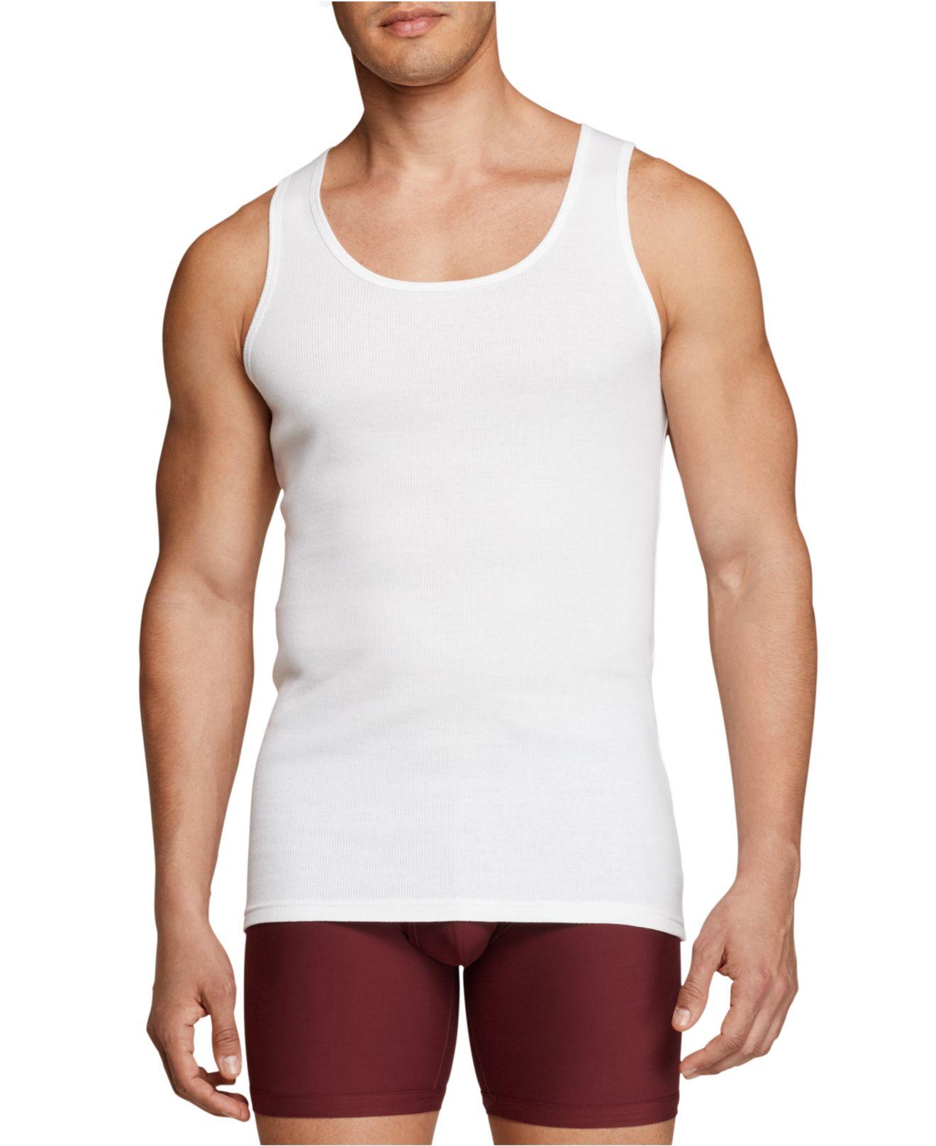 Tommy Hilfiger 5pk. Cotton Classics Tank Tops in White for Men Lyst