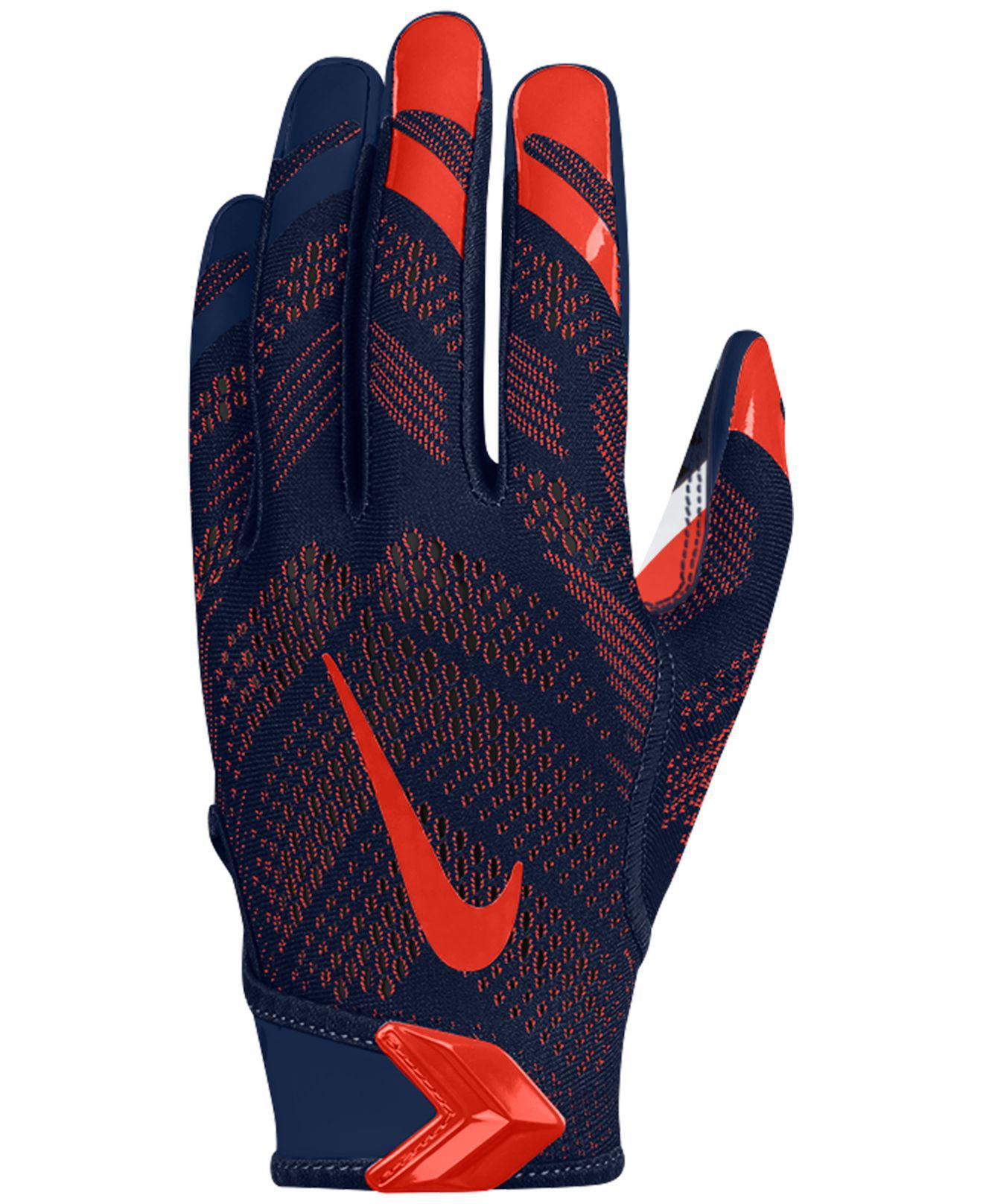 Nike Synthetic Chicago Bears Vapor Knit Gloves in Navy/Orange (Blue) Lyst