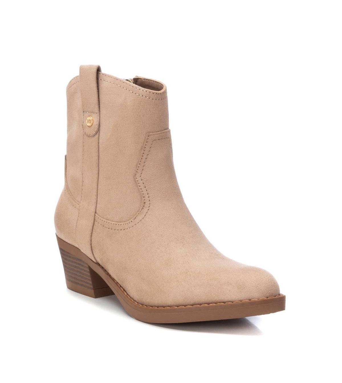 Xti Suede Italian Western Boots By in Natural | Lyst