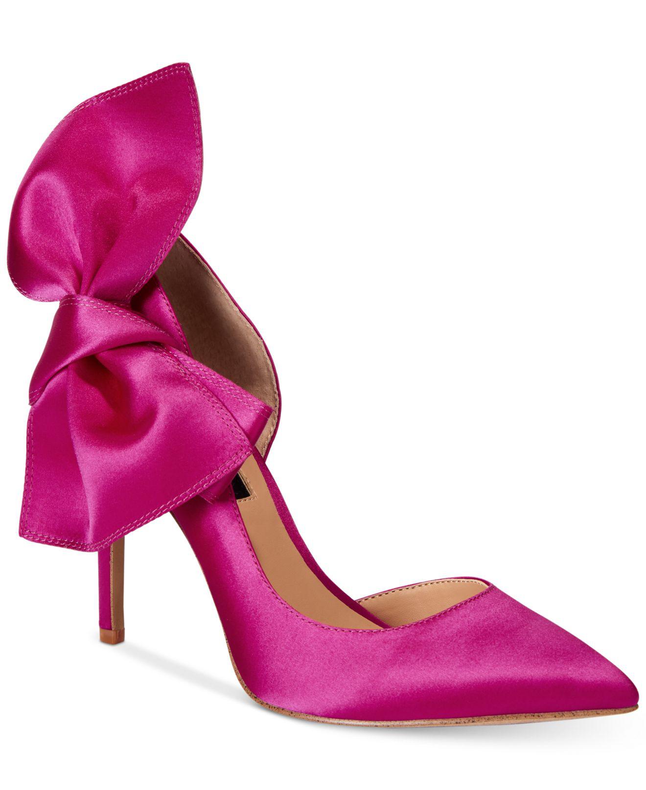 macy's purple pumps