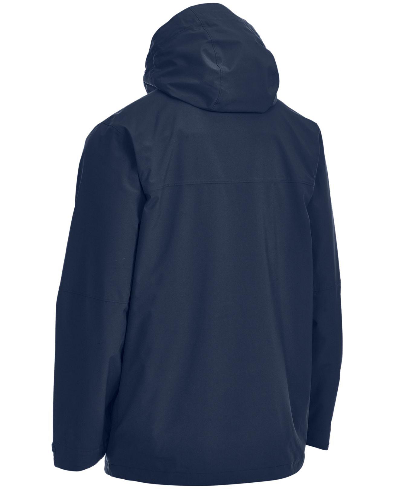 ECKO UNLTD MENS BRICK LANE WINTER PADDED HOODED JACKET COAT BLACK//BLUE