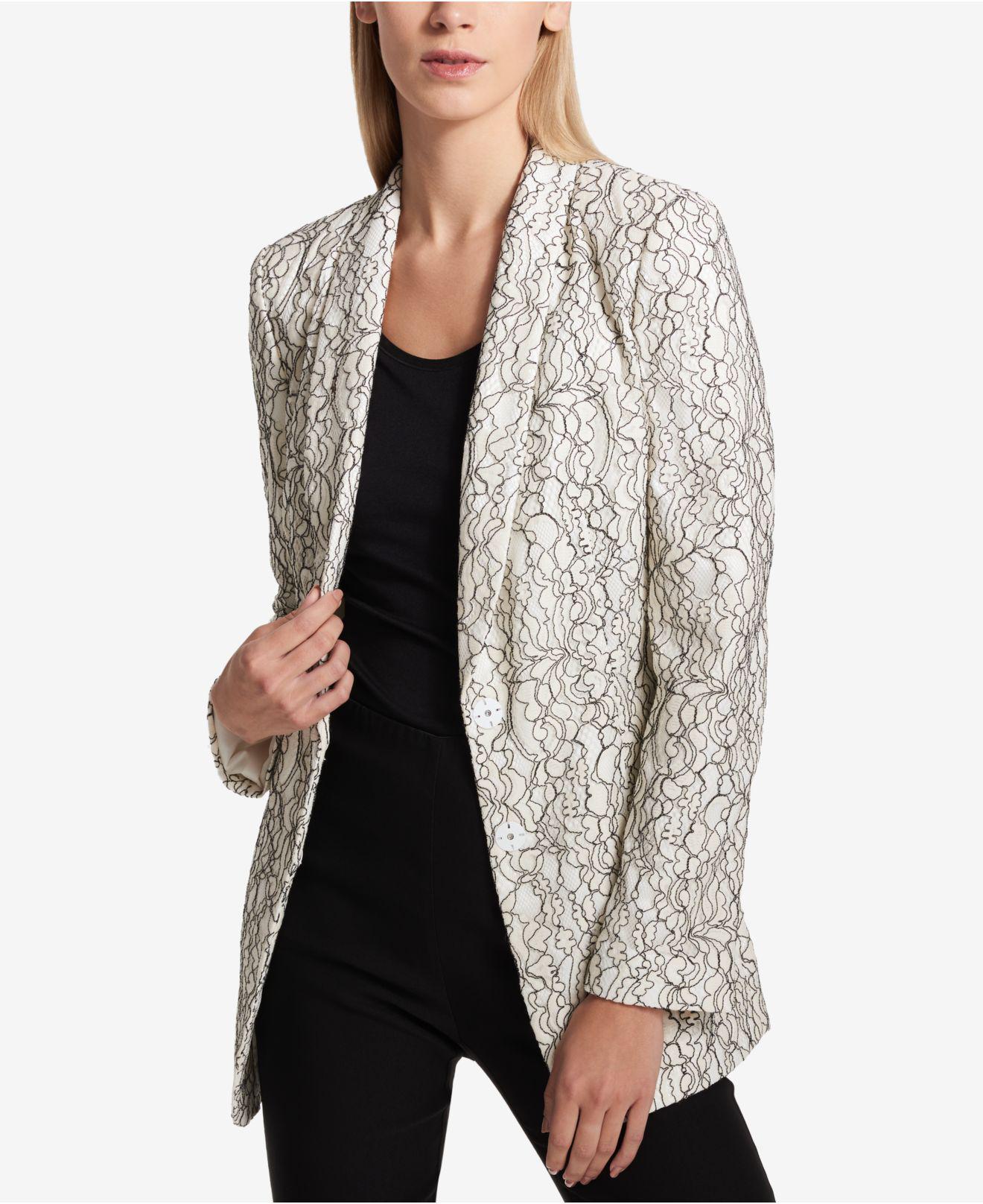 lace overlay jacket