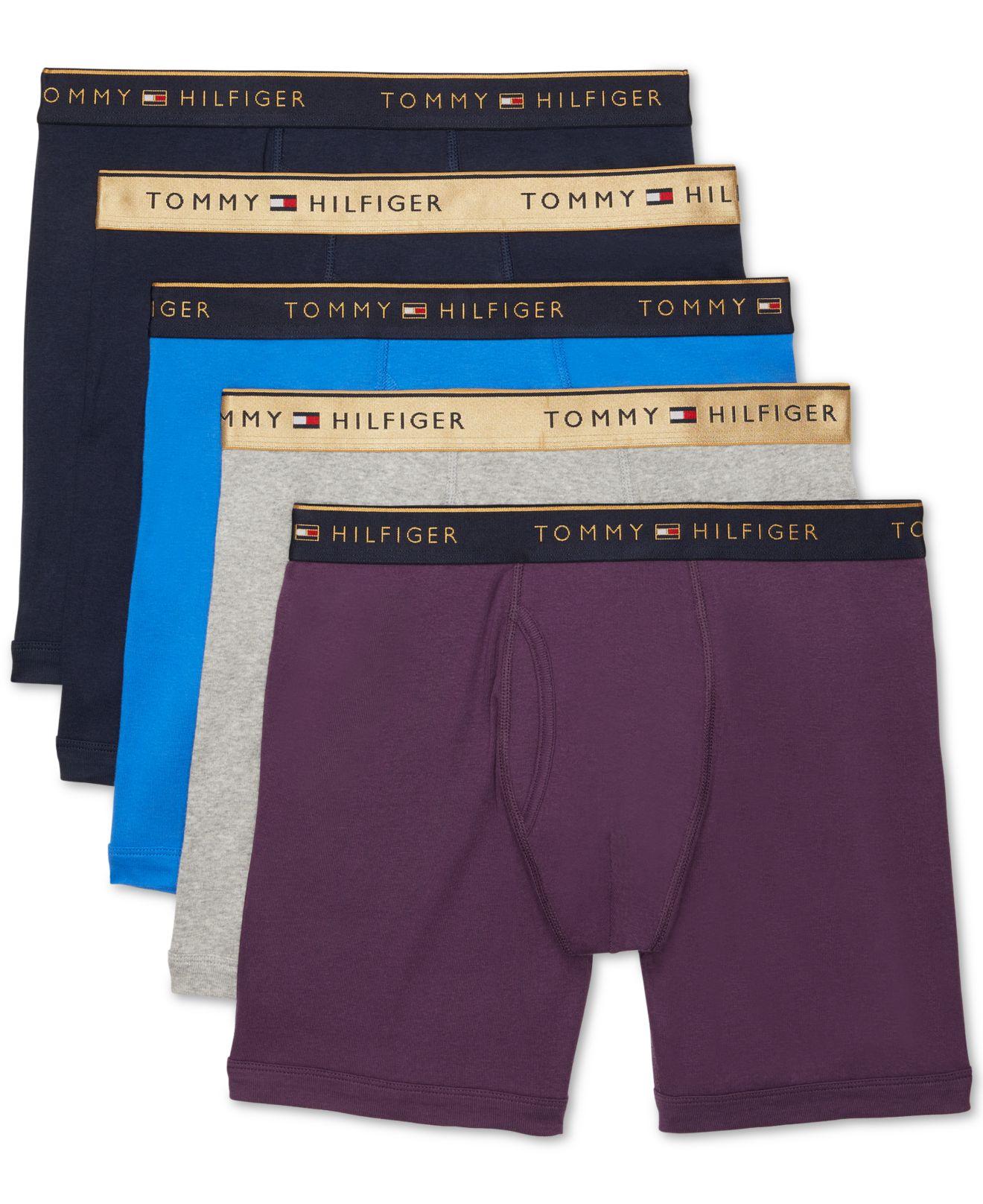 Tommy Hilfiger 5-pk. Cotton Classics Boxer Briefs in Purple for Men