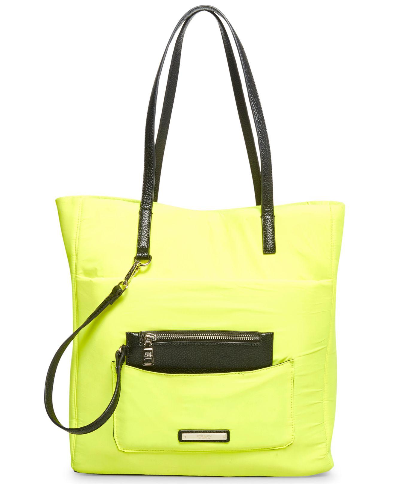 Steve Madden Synthetic Bhailey Tote in Yellow | Lyst Steve Madden Synthetic Bhailey Tote in Yellow | Lyst