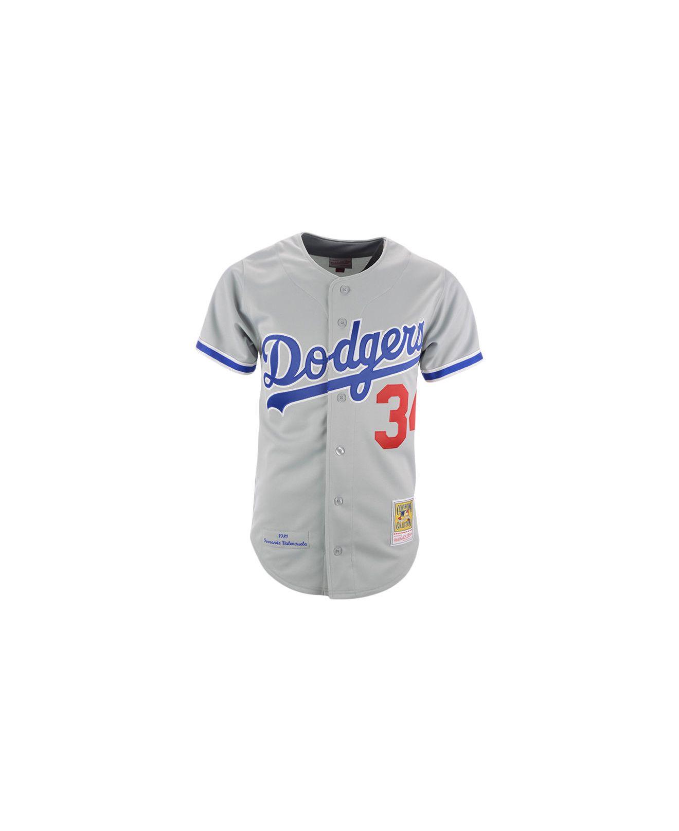mitchell and ness fernando valenzuela jersey