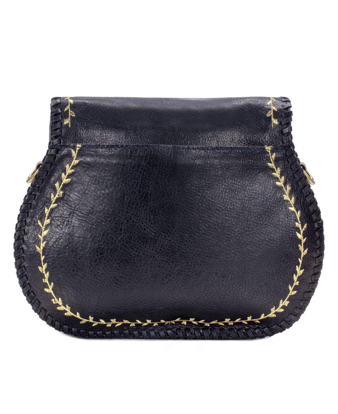 Patricia Nash Provencal Escape Embroidery Arezzo Medium Saddle Bag