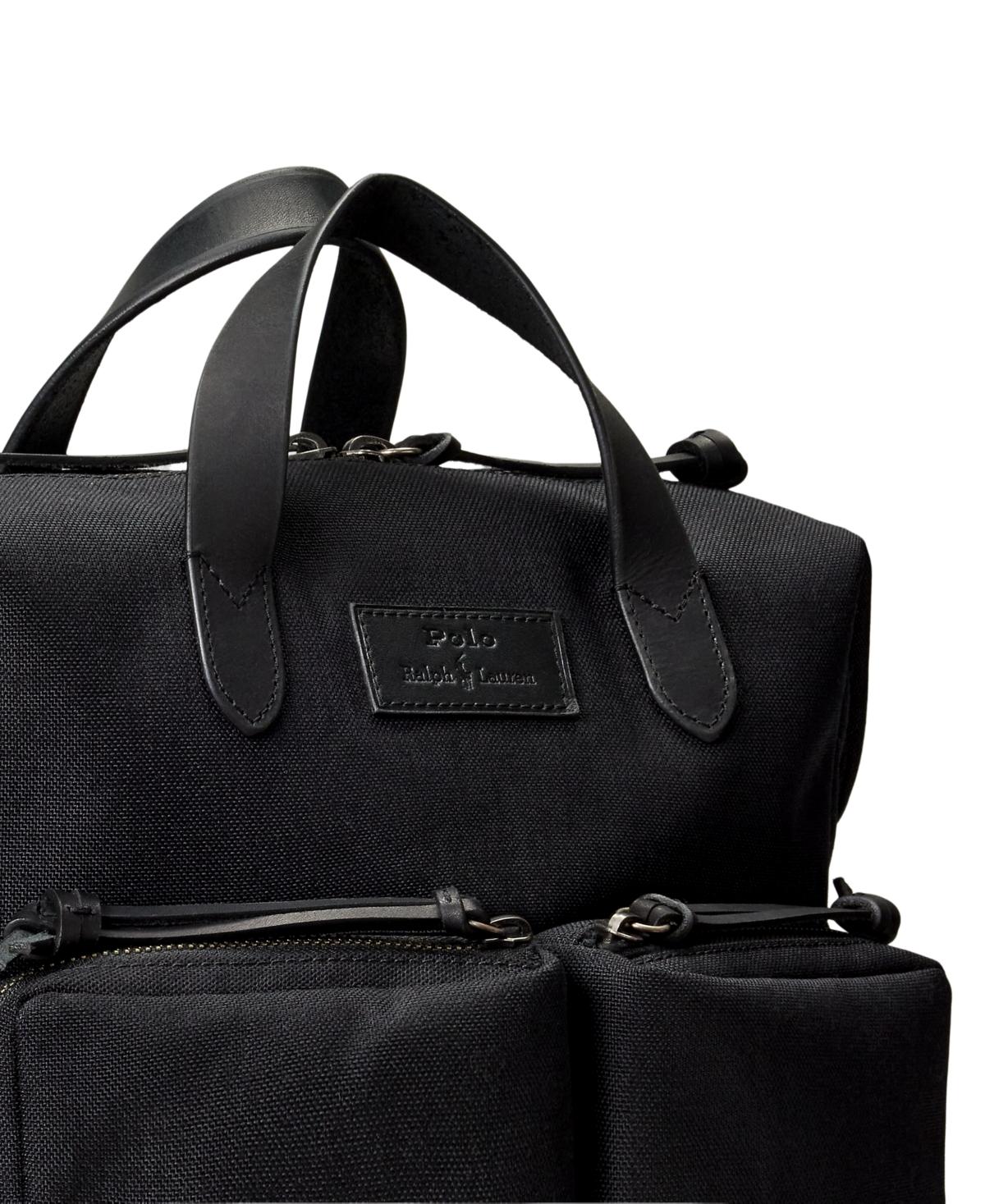 Polo Ralph Lauren Convertible Canvas Tote Backpack in Black  display picture 2
