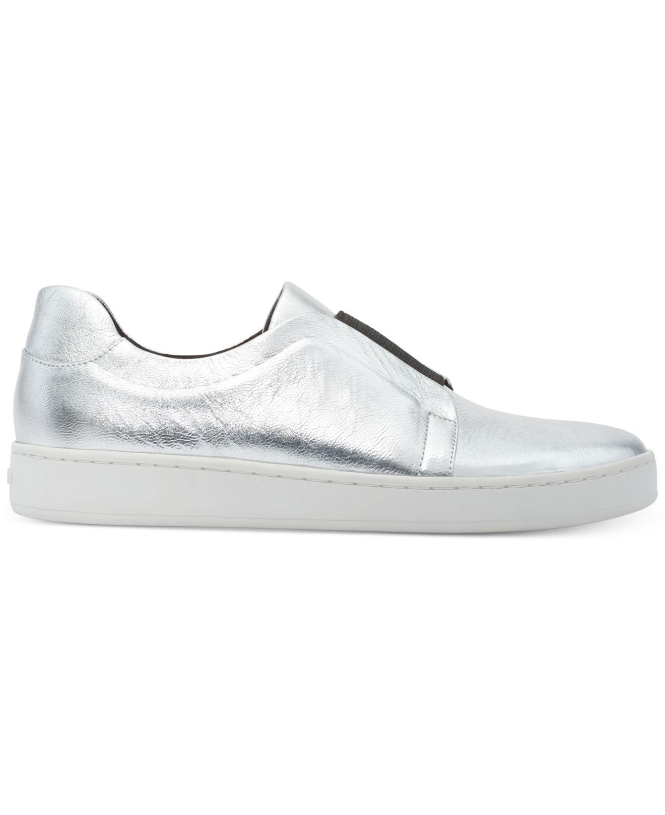 DKNY Denim Bobbi Slip-on Shoes in Silver (Metallic) - Lyst