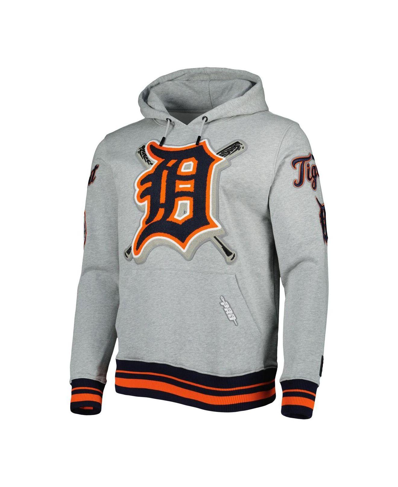 Pro Standard Heather Gray Detroit Tigers Mash Up Logo Pullover