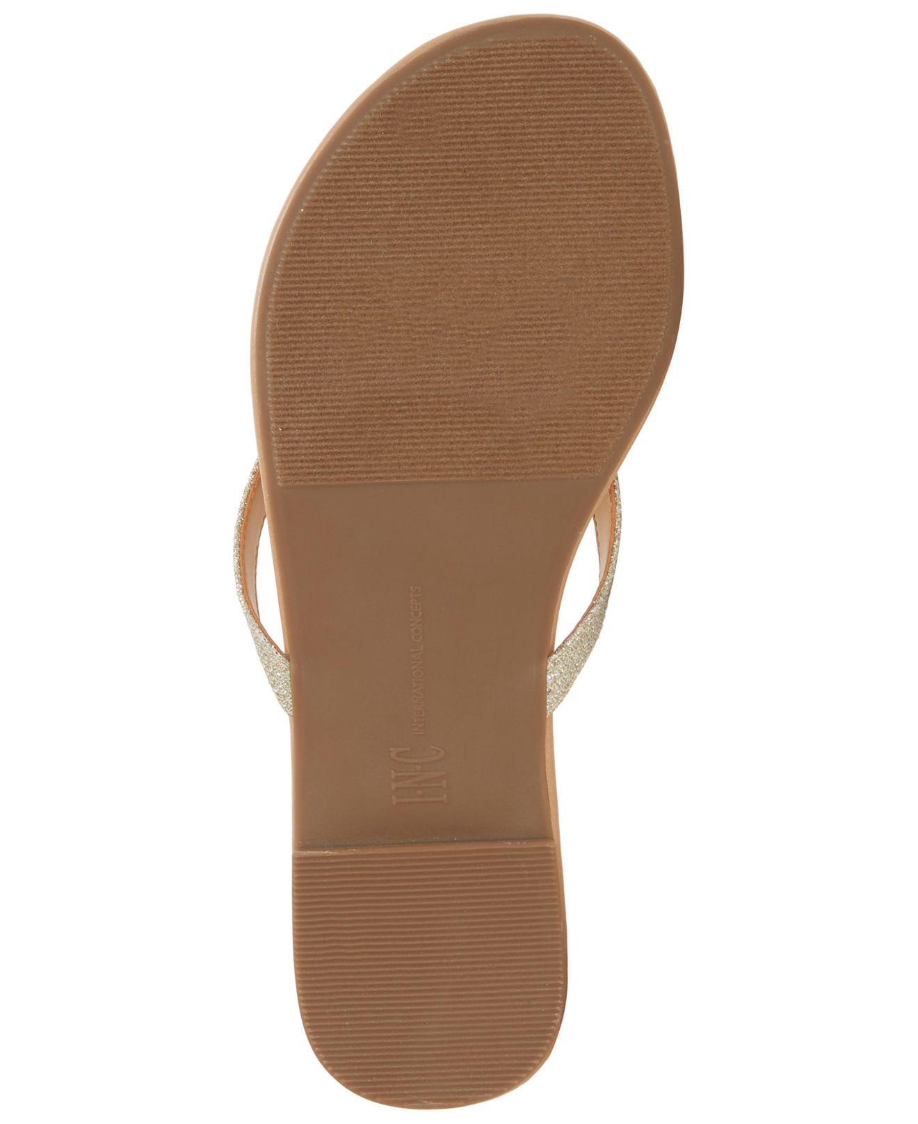 inc international concepts women's mabae bow flat sandals